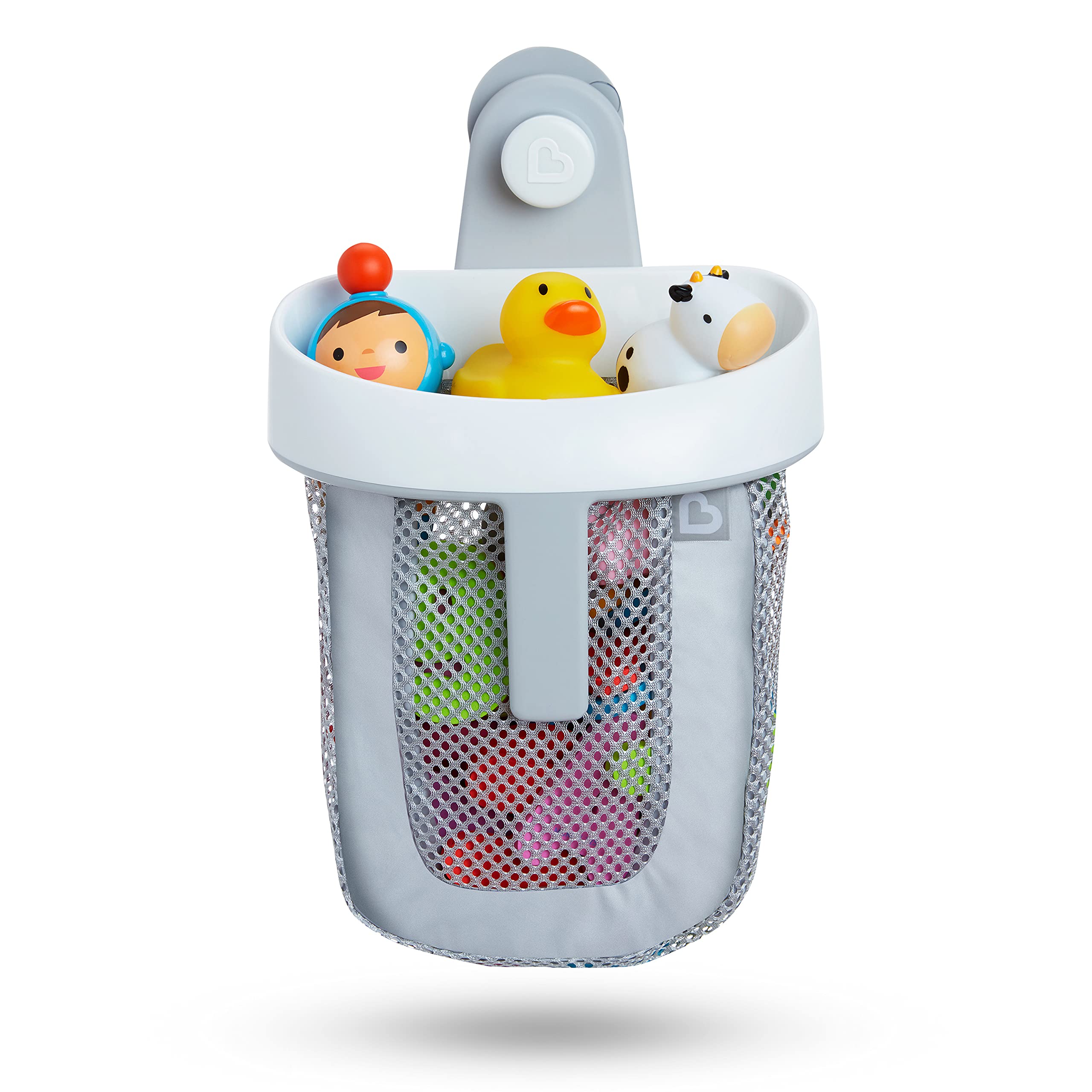 Munchkin Super Scoop Bath Toy Organiser - Grey | Medium Size | Portable Storage 1