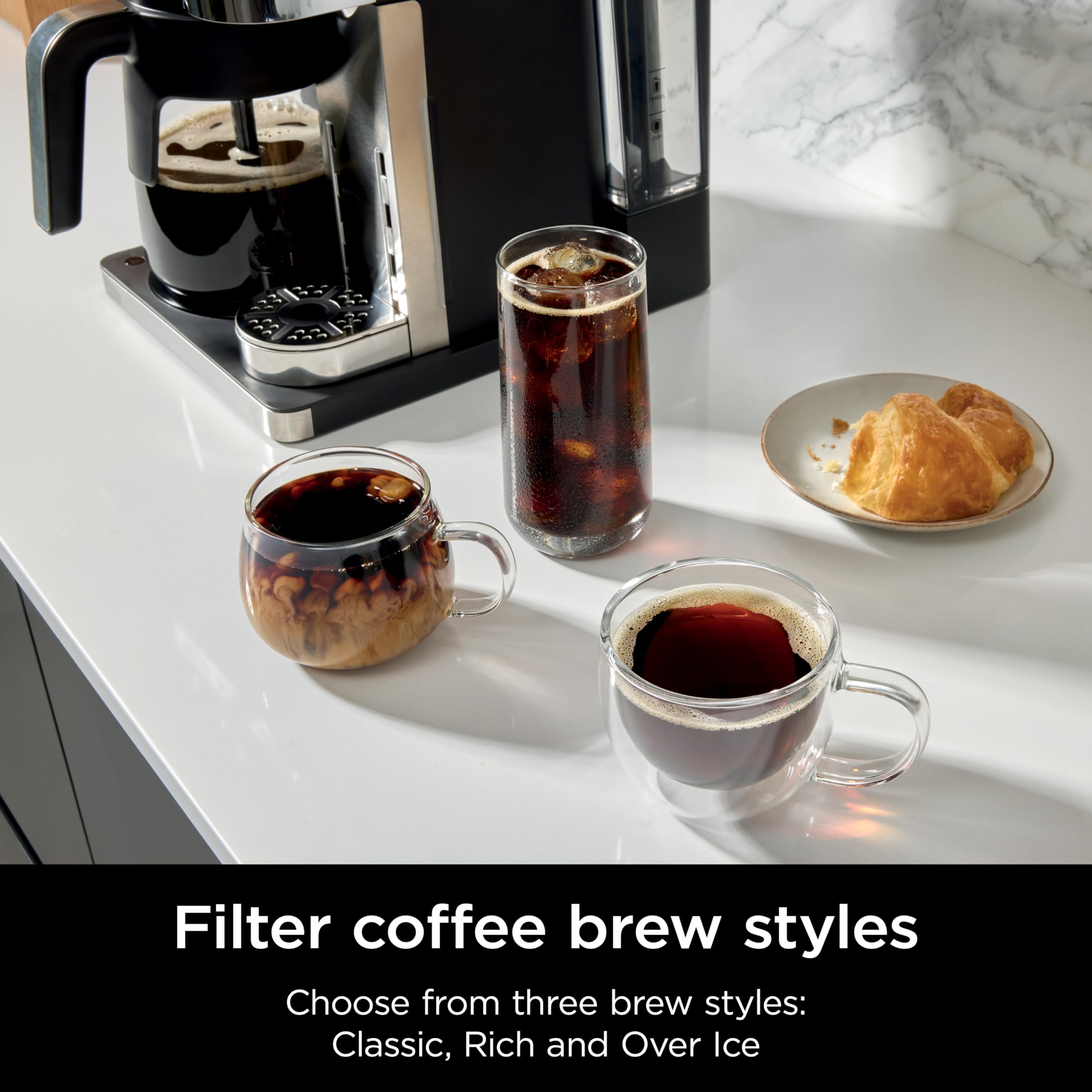Ninja Prestige 2-in-1 Filter Coffee and Pod Capsule Machine with Built-in Milk Frother | Black 5