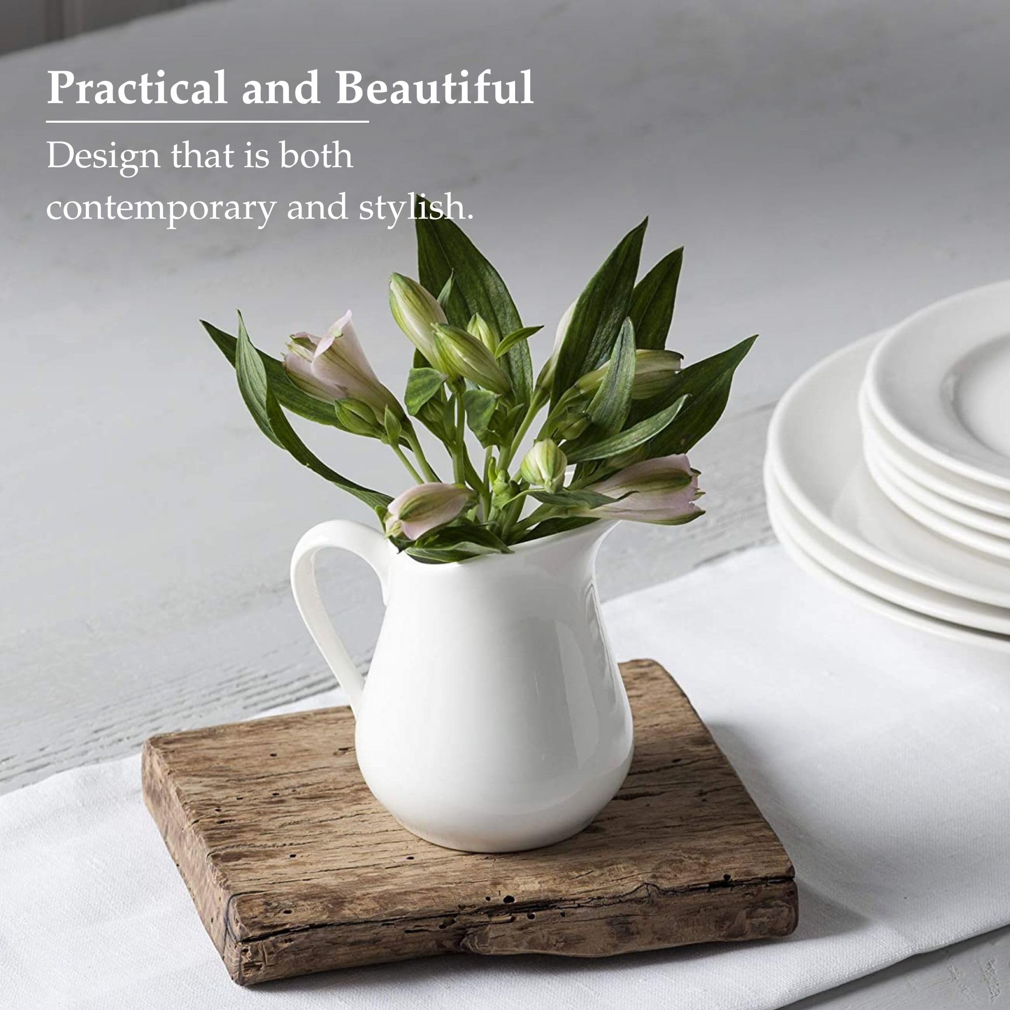 WM Bartleet & Sons Porcelain Traditional Cream & Milk Jug - 300ml | Oven-to-Table 5