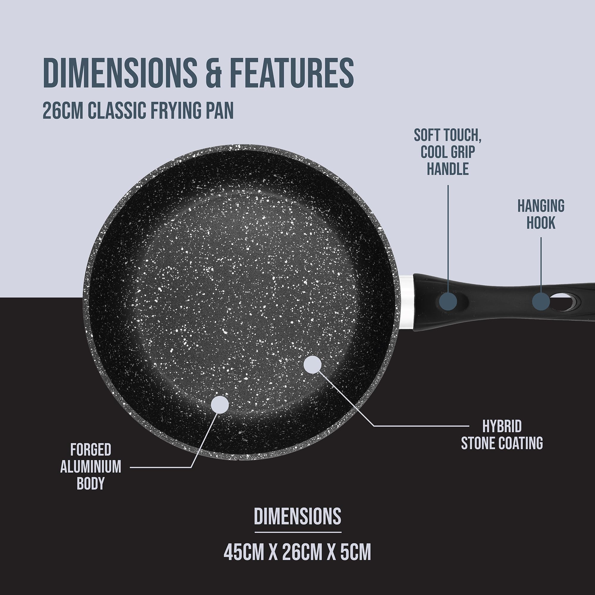 Blackmoor 67090 Classic 26cm Frying Pan - Non-Stick, Cool Touch Handle, All Hobs Incl. Induction 3