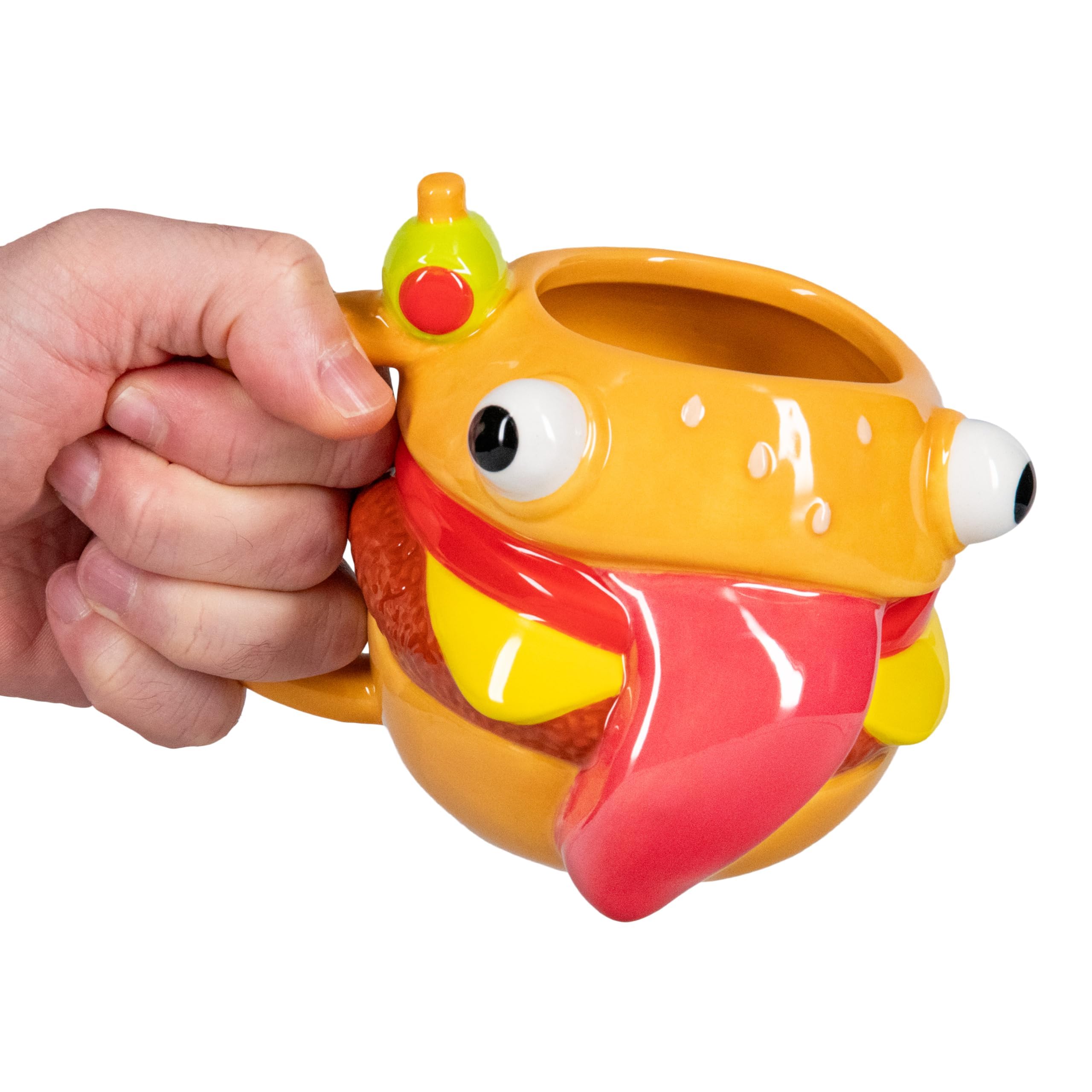 Paladone Fortnite Durrr Burger Shaped Ceramic Coffee Mug - 450ml Capacity 1