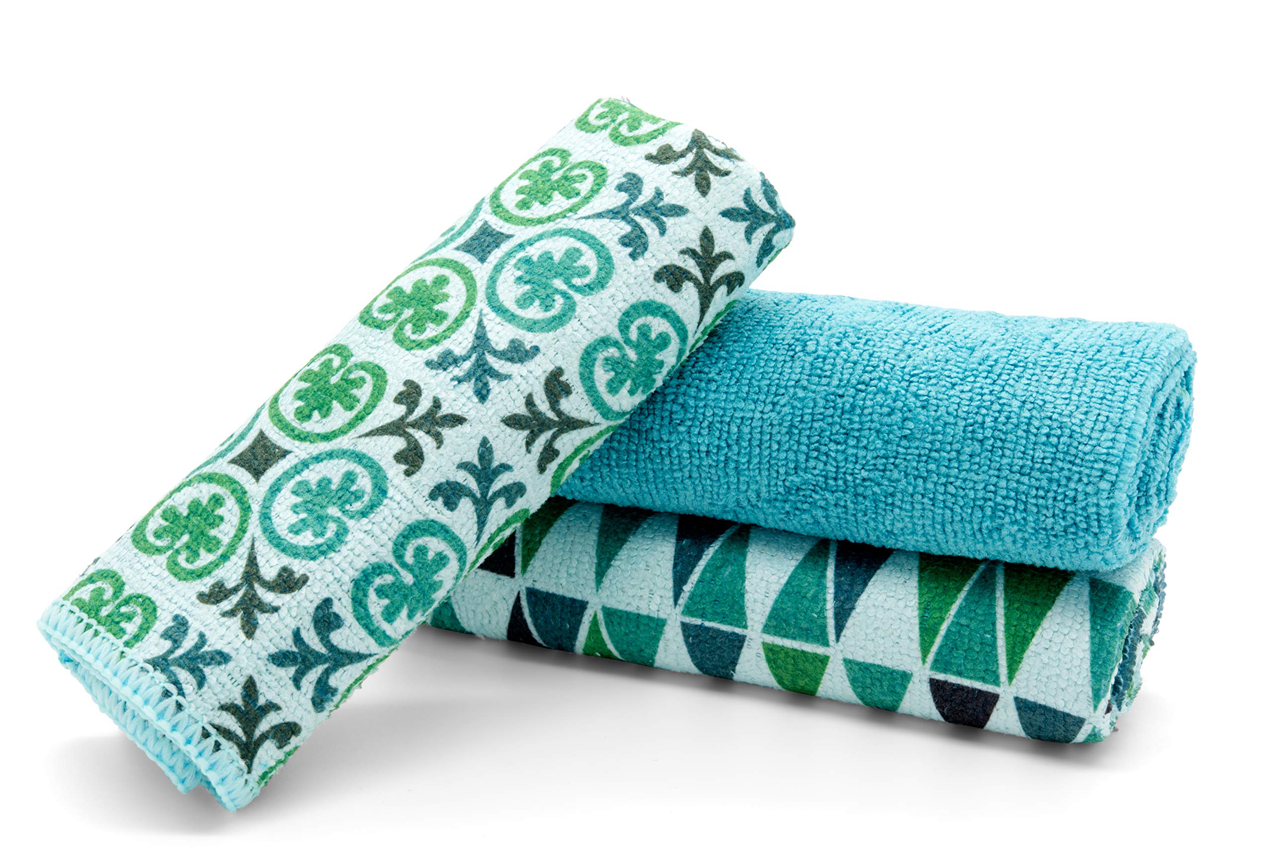 Spontex Magic Effect Microfibre Cleaning Cloths - 3 Count XL | 40 x 30 cm | Removes 99% Bacteria 10
