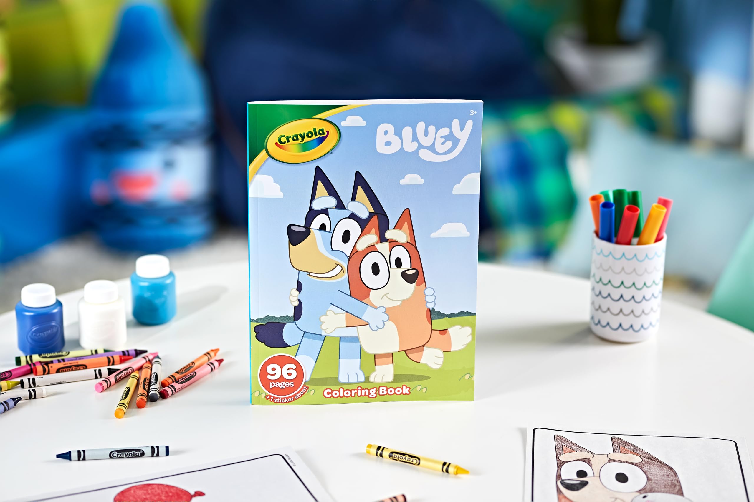 CRAYOLA Bluey Colouring Book - 96 Pages of Colouring Fun | Ages 3+ 6