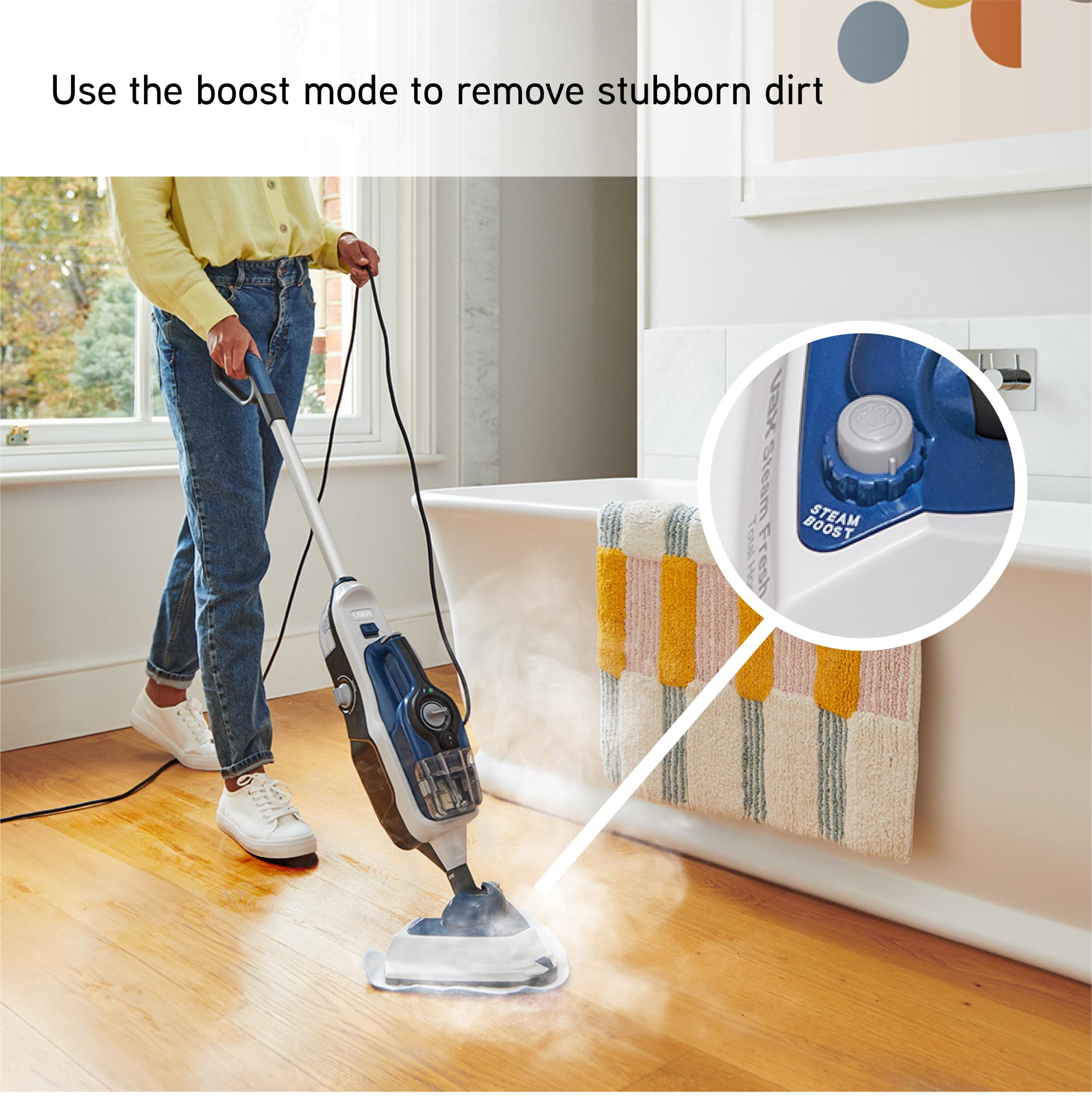 Vax Steam Fresh Total Home Steam Cleaner - Detachable Handheld, 15 Min Steam Time, 17 Accessories 9
