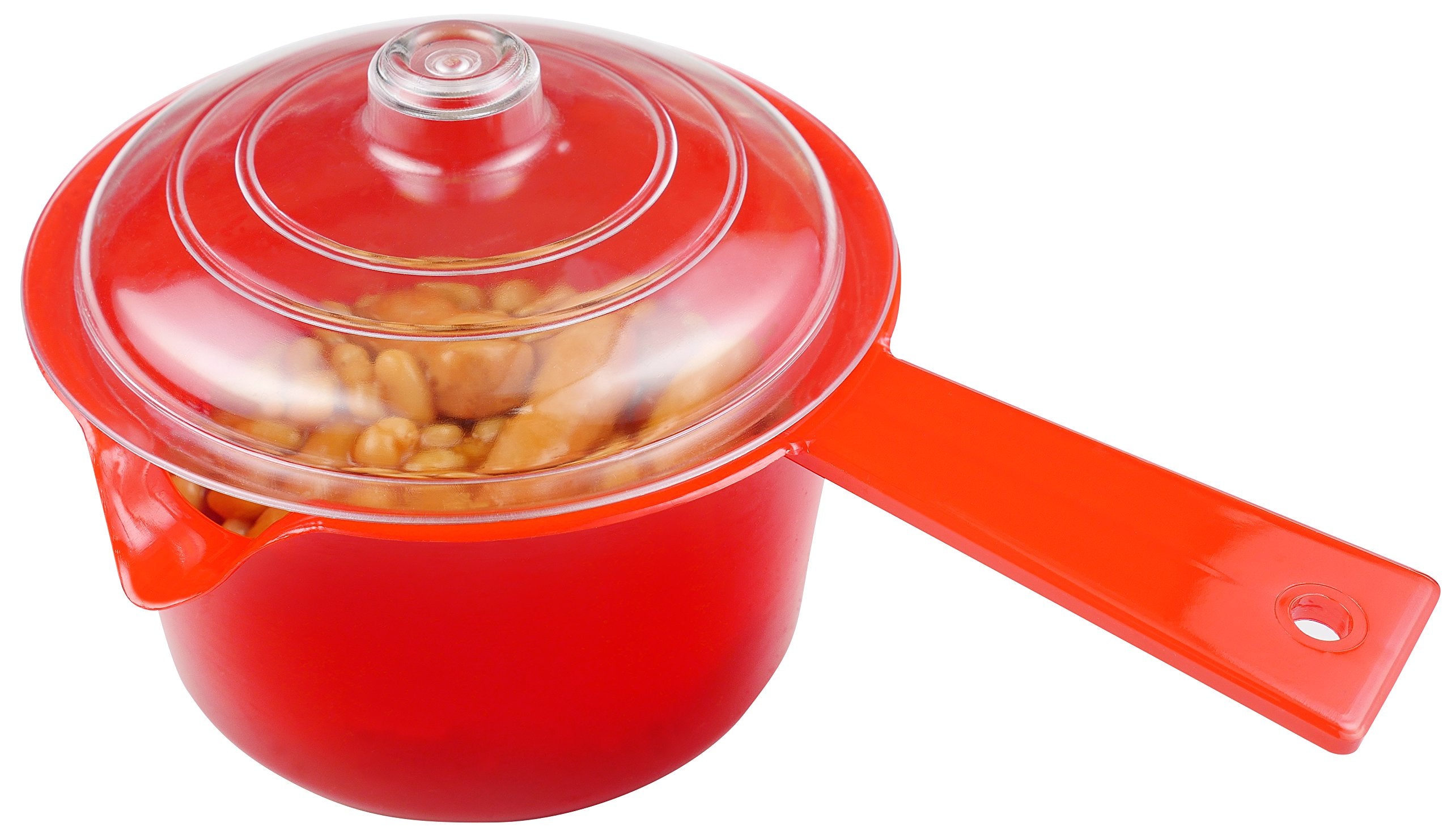 good2heat 4040 Saucepan - 600ml Capacity, Red Ceramic Microwave Cookware | Made in UK 2