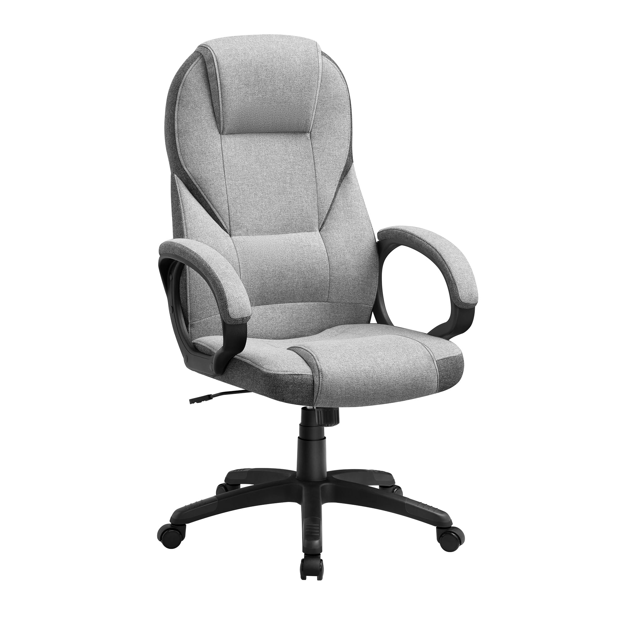 SONGMICS Ergonomic Swivel Desk Chair - Adjustable Height, Silent Castors, Dove Grey | OBG022G11