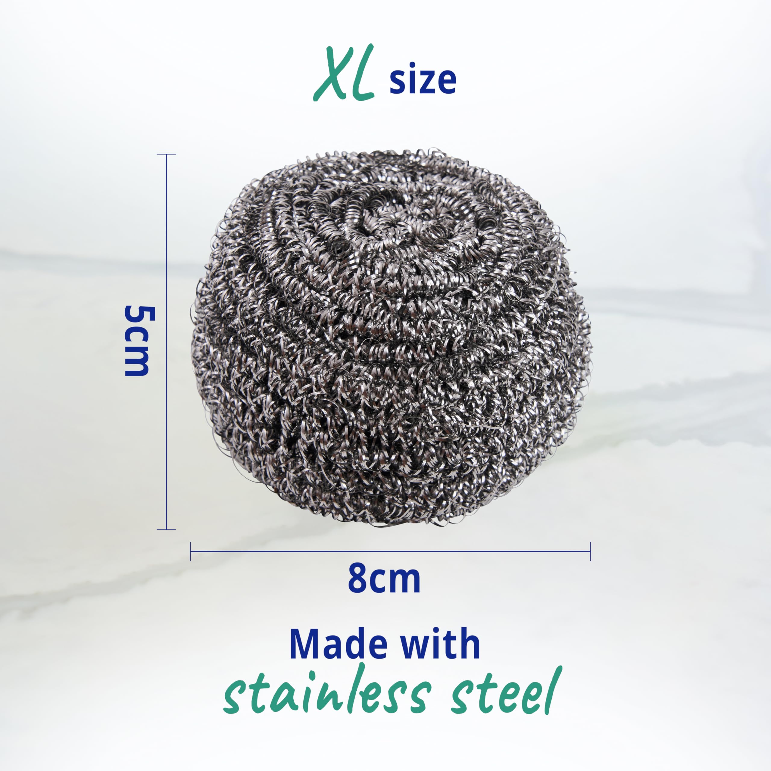 Spontex Specialist Stainless Steel Scourers - Heavy Duty Scrubbing | XL Spiral Shape | 6 Pack 5