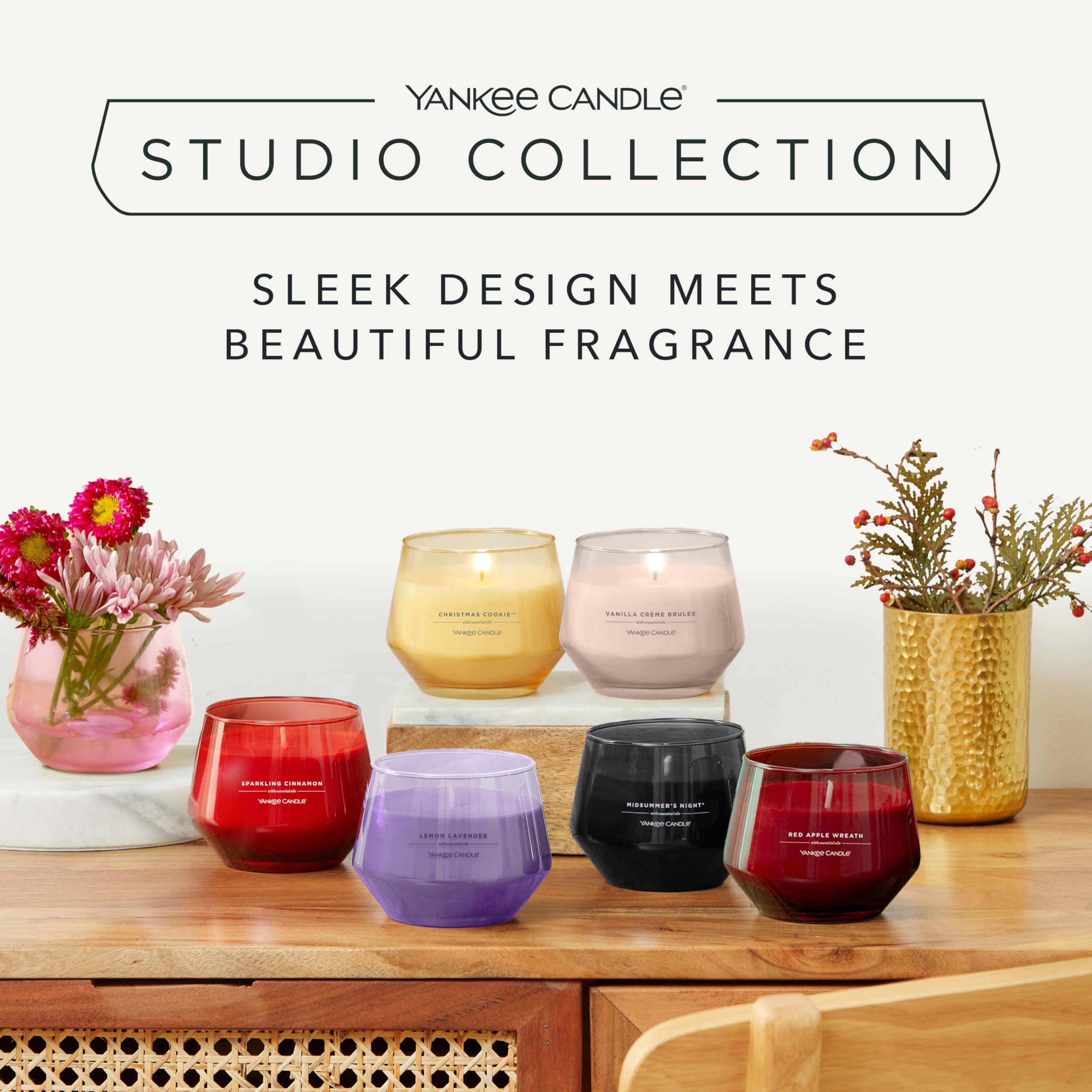 Yankee Candle Vanilla Crème Brulee Scented Candle | Studio Collection | 35-50 Hour Burn Time | 284g 2