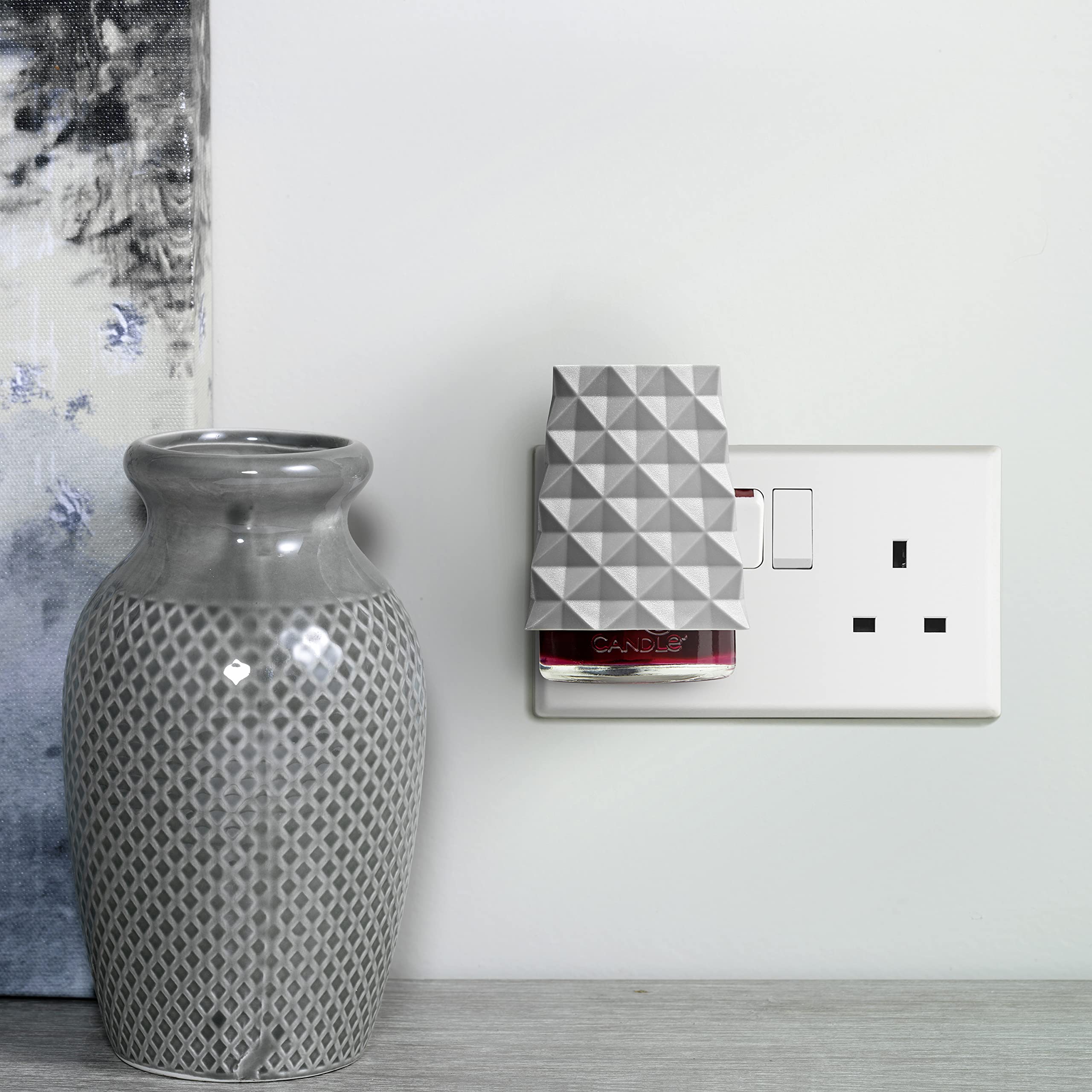 Yankee Candle ScentPlug Diffuser - Silver Faceted Design | 3 Intensity Settings | Up to 30 Days Fragrance 2