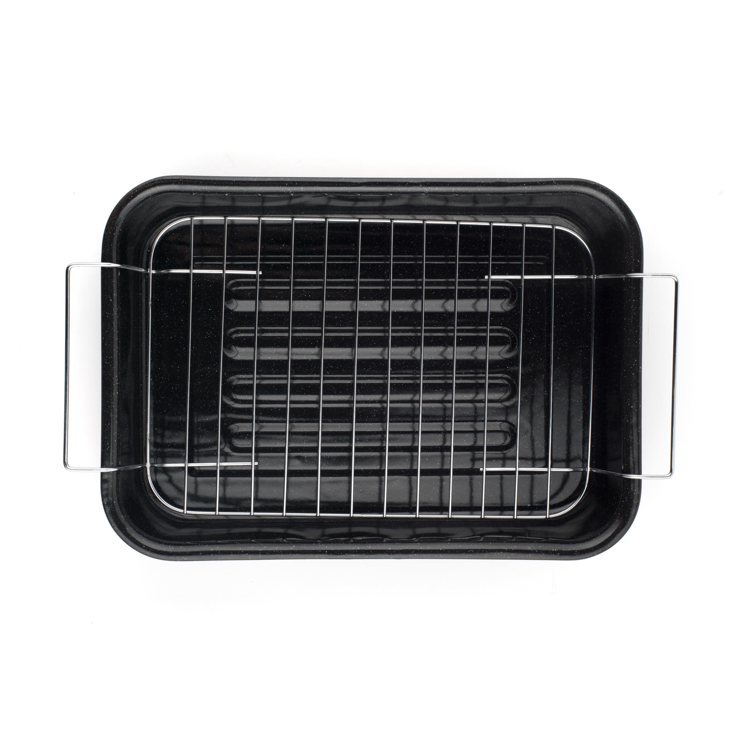 Salter Vitreous Enamel 34cm Roaster & Stainless Steel Rack | Black | Oven Safe up to 230°C 8