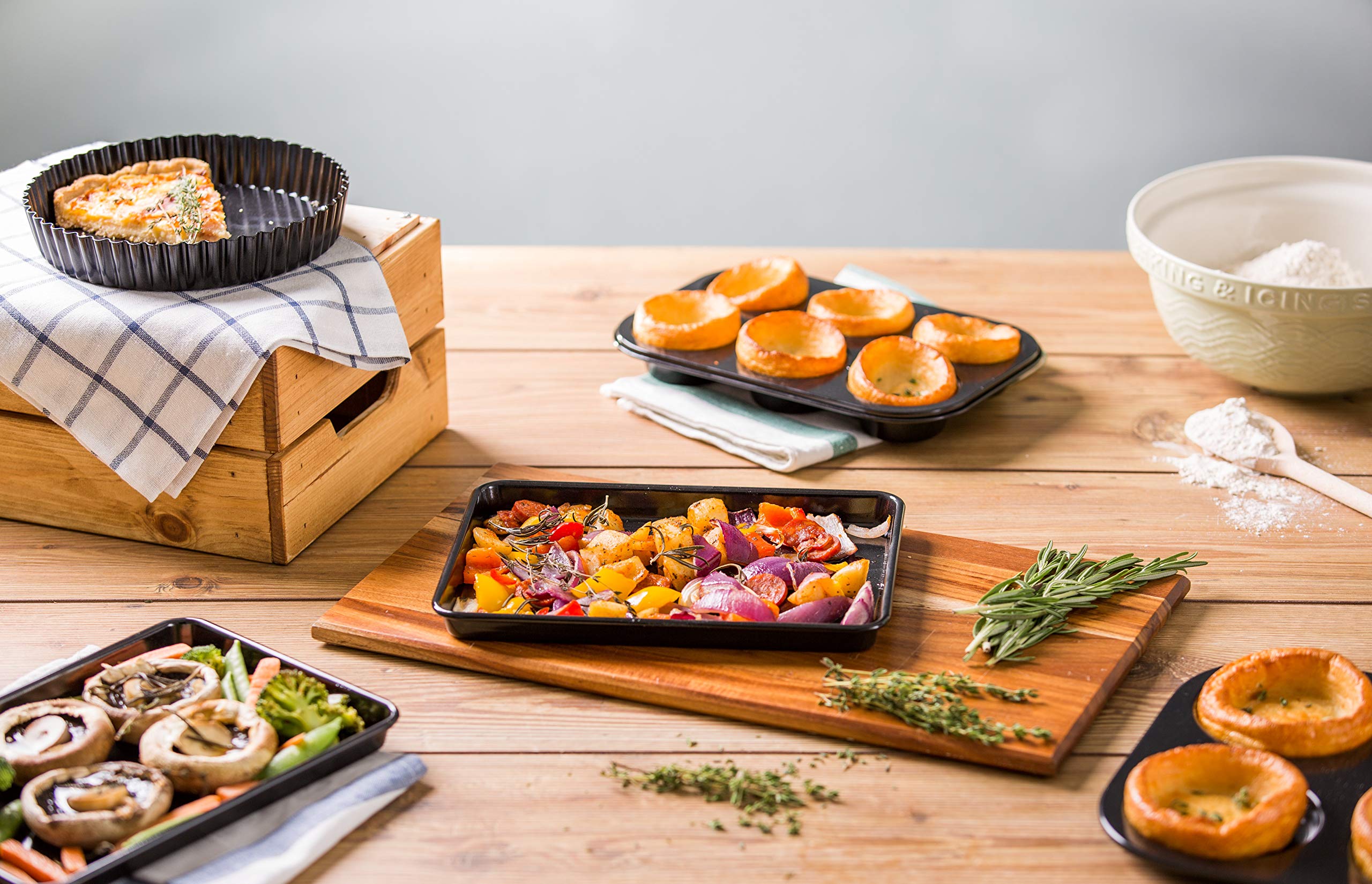 Tala Performance Crisper Baking Tray - Carbon Steel, Eclipse Non-Stick | 39.4x26.8x2.08 cm 5
