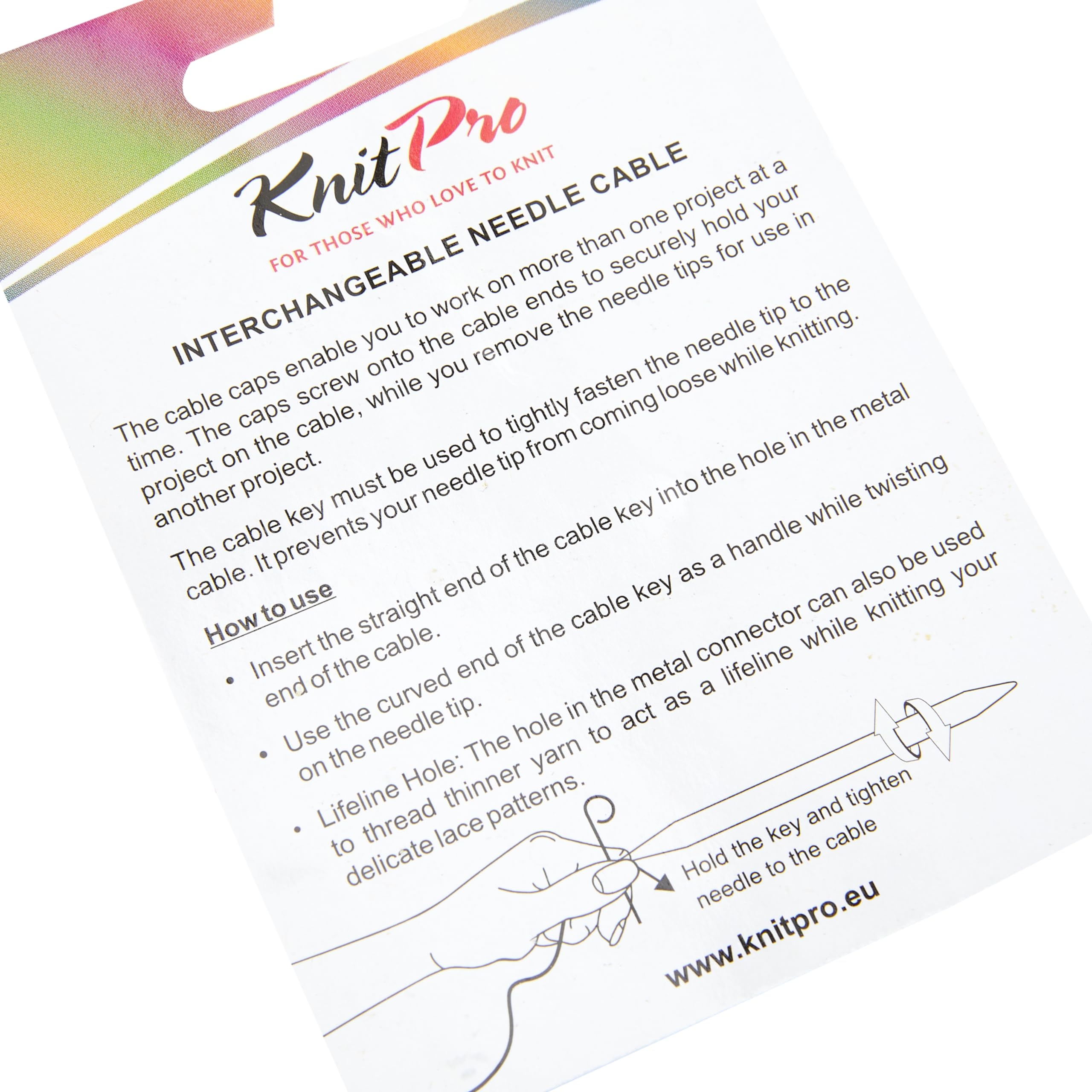 KnitPro Interchangeable Cable - 50cm Length | Resilient & Flexible Metal Construction | KP10561 3