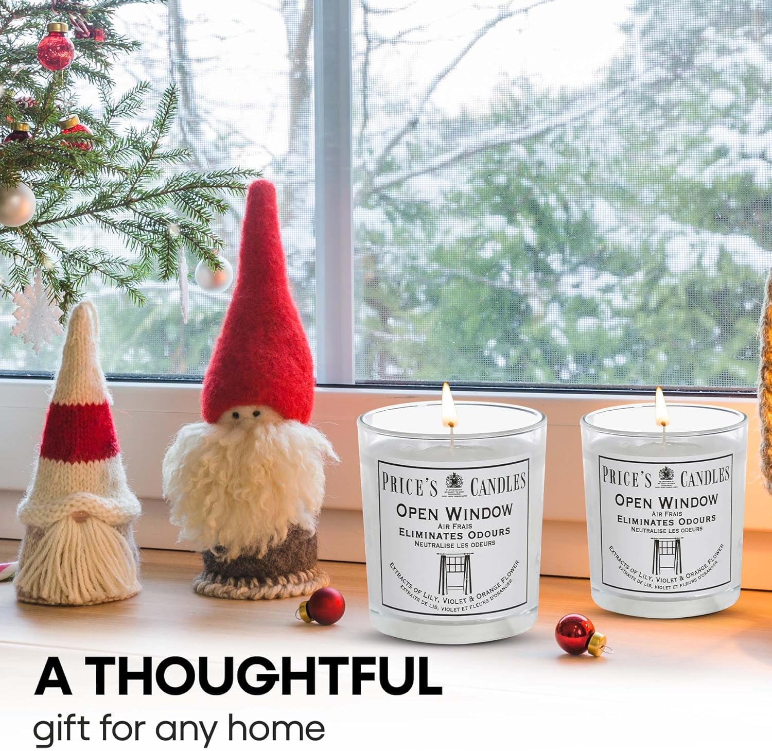 Price's Candles Set of 3 Open Window Jar Candles | 135 Total Hours | Odor Eliminating 5