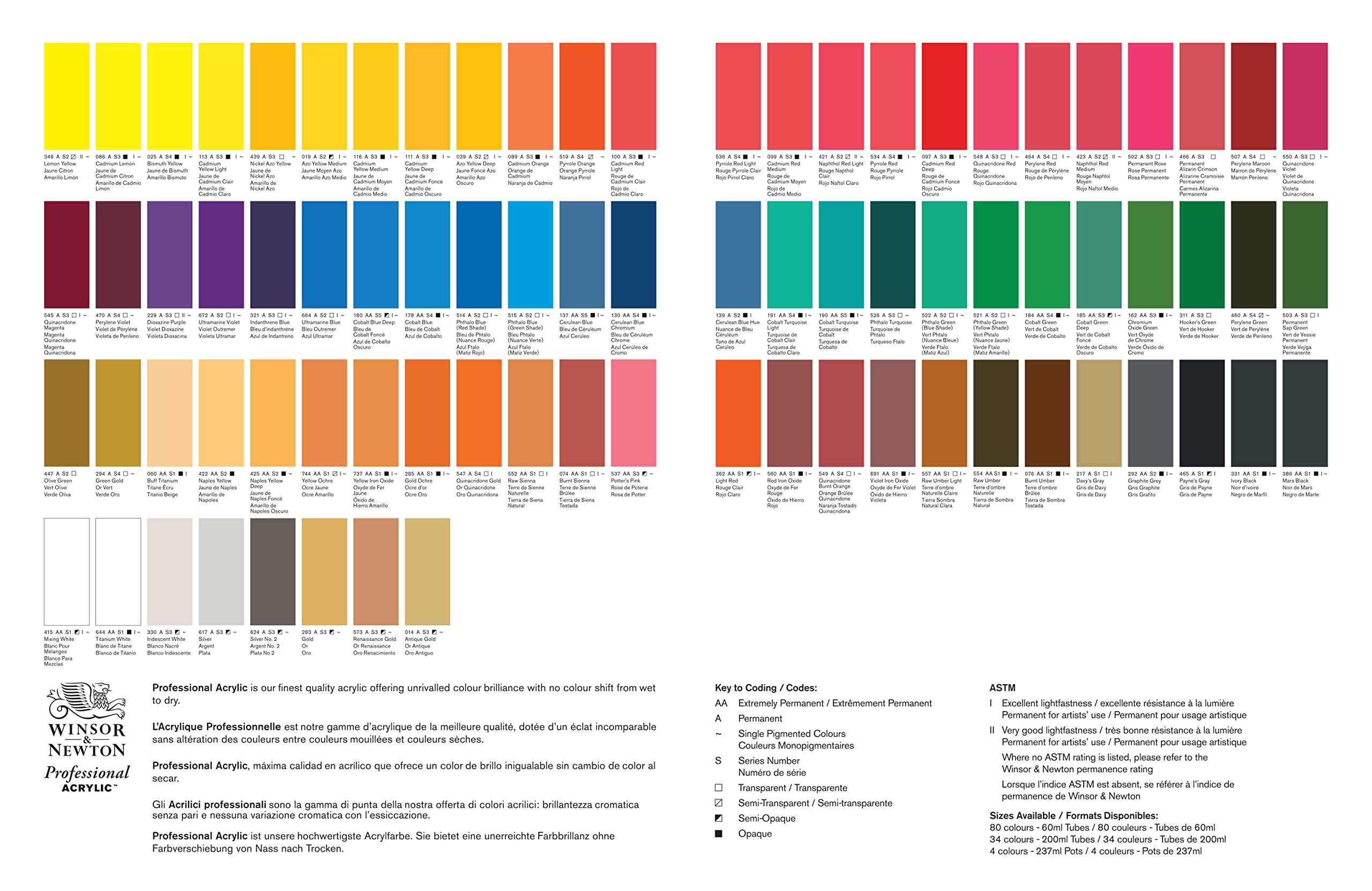 Winsor & Newton Professional Acrylic Colour - Titanium White | 60 ml Liquid | Model 2320644 6