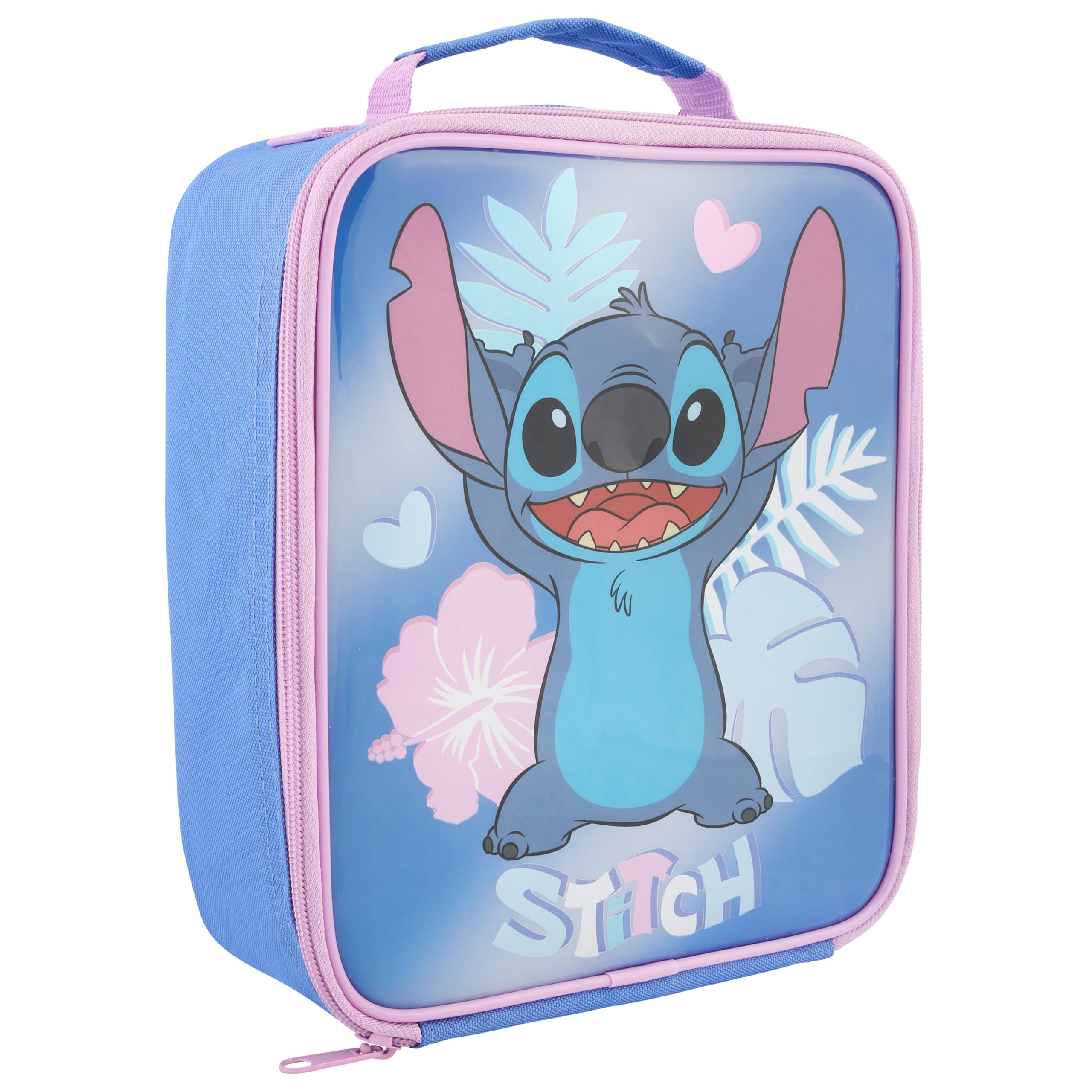 Disney Stitch Insulated Kids Lunch Bag by Polar | Food-Safe PEVA Lining | 600D Polyester 1