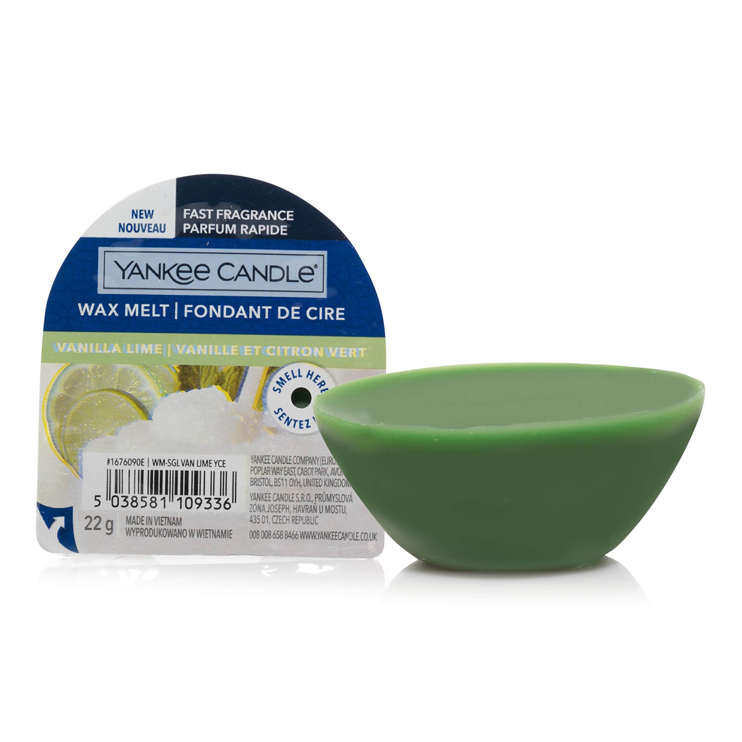 Yankee Candle Wax Melts - Vanilla Lime Scent | Up to 8 Hours Fragrance | 1 Count 1