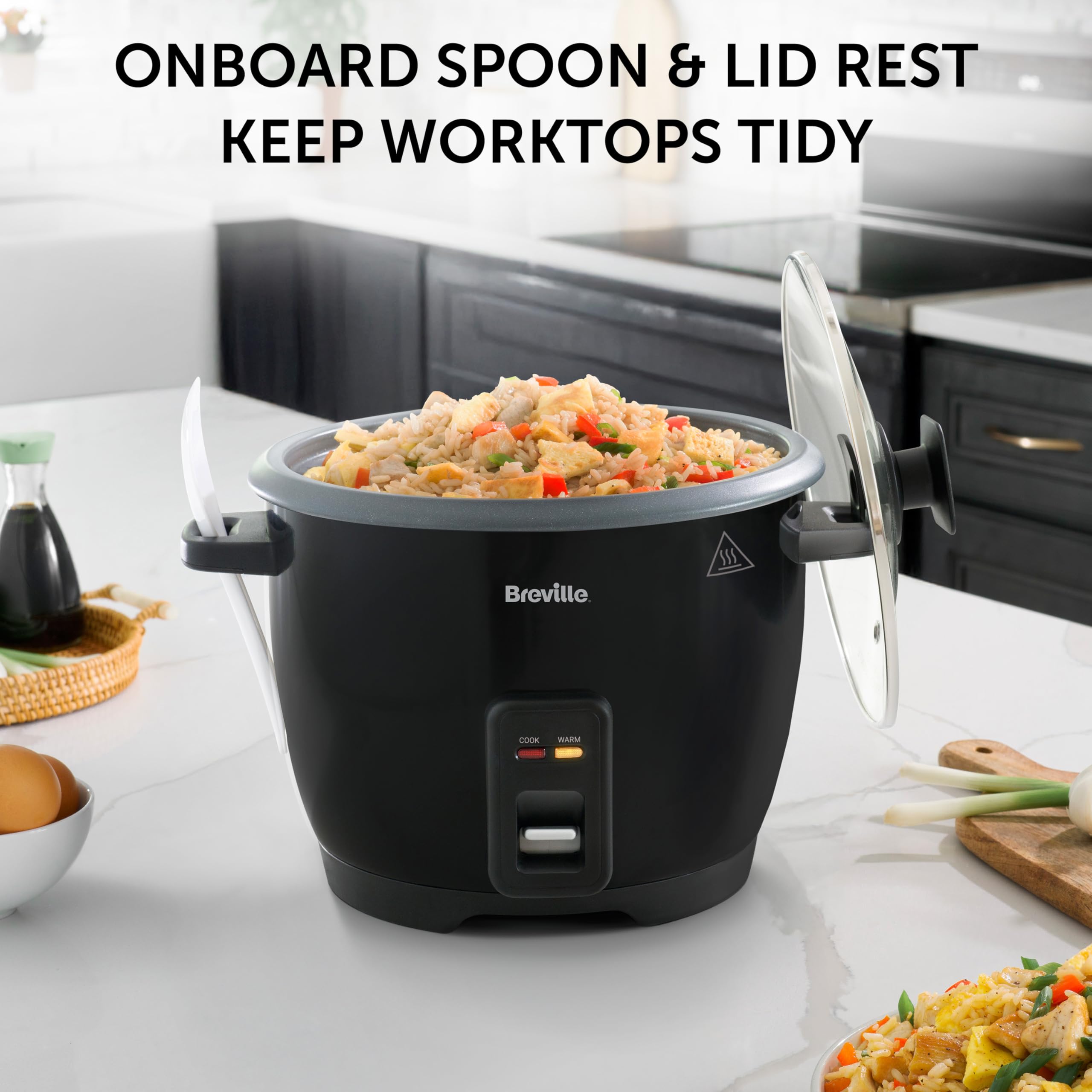 Breville Electric Rice Cooker | 1.8L (10 Cup) Capacity | Serves up to 8 Peo 3