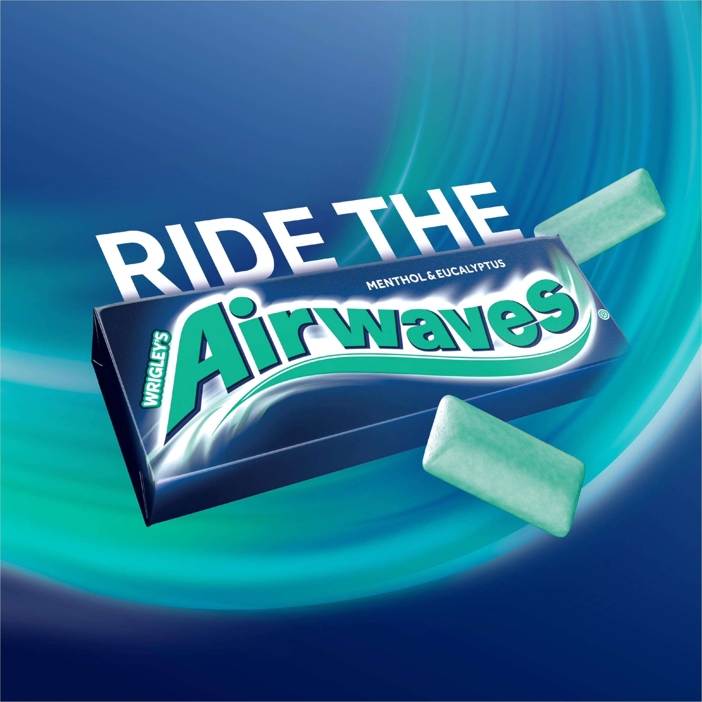 Airwaves Chewing Gum Extreme - Sugar Free Menthol & Eucalyptus | 30 Packs of 10 Pieces (300 Total) 3