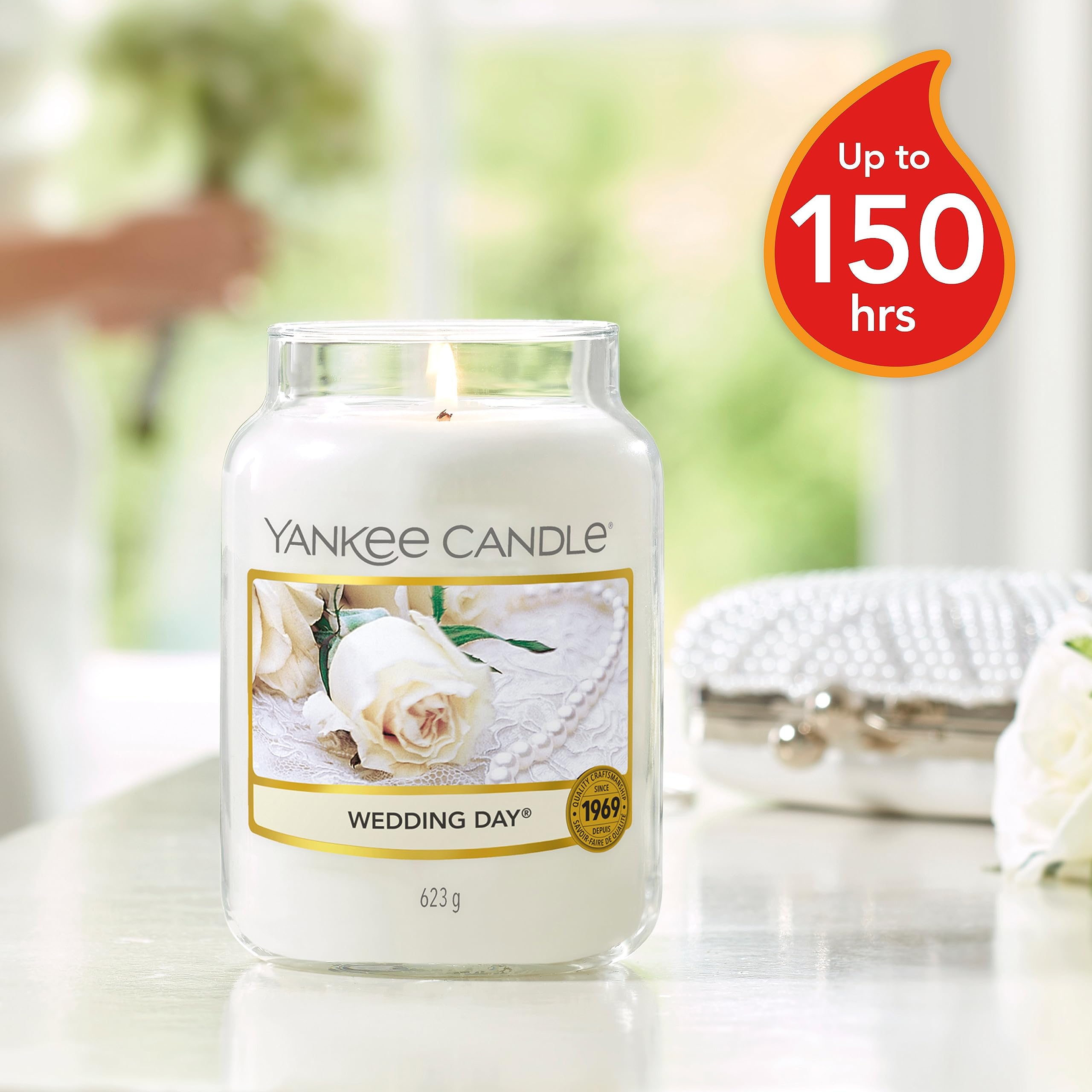 Yankee Candle Wedding Day Scented Large Jar Candle | Up to 150 Hours Burn Time | 22 Fl Oz 3