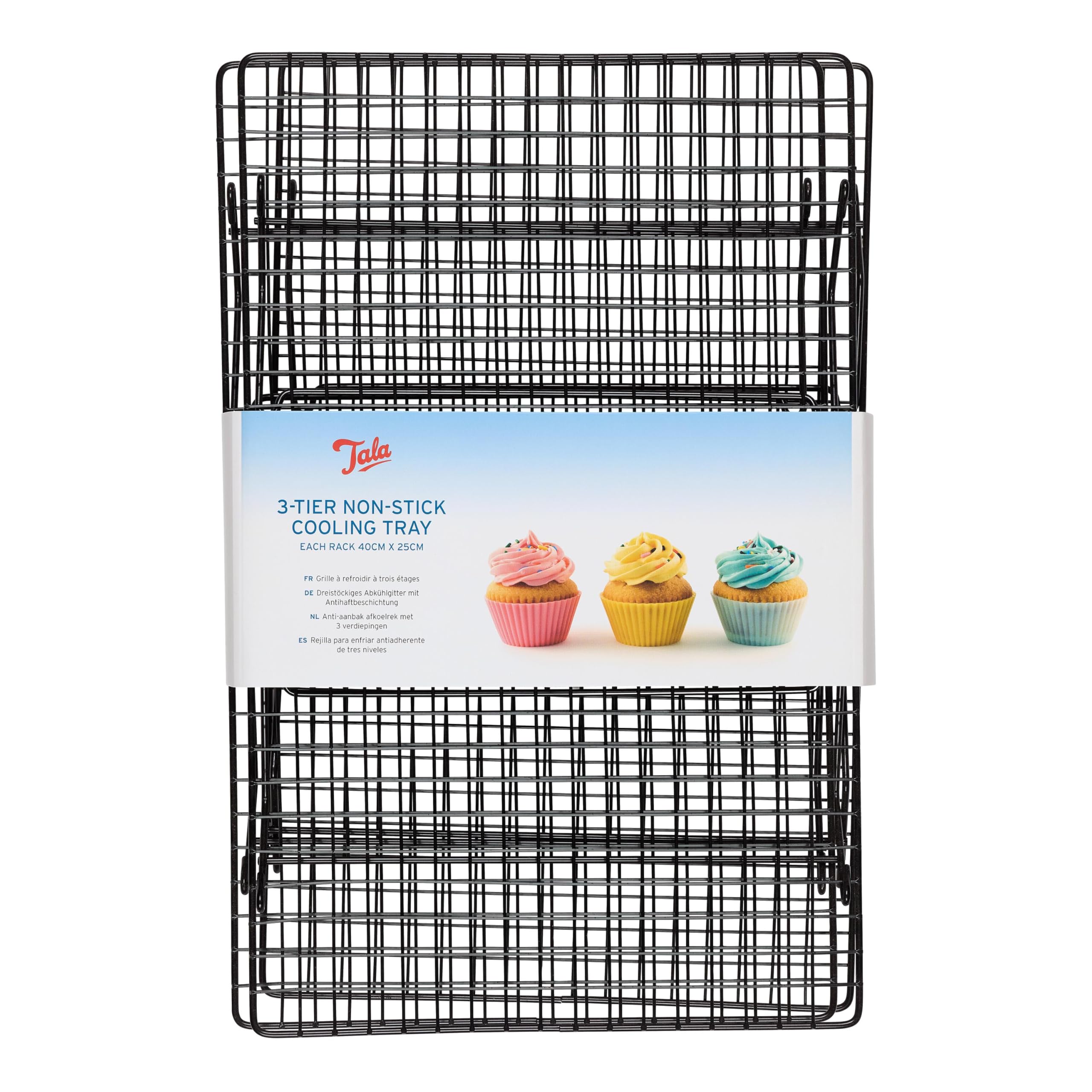 Tala 3 Tier Non-Stick Cake Cooling Rack | Alloy Steel | 41 x 25cm Per Tier 8