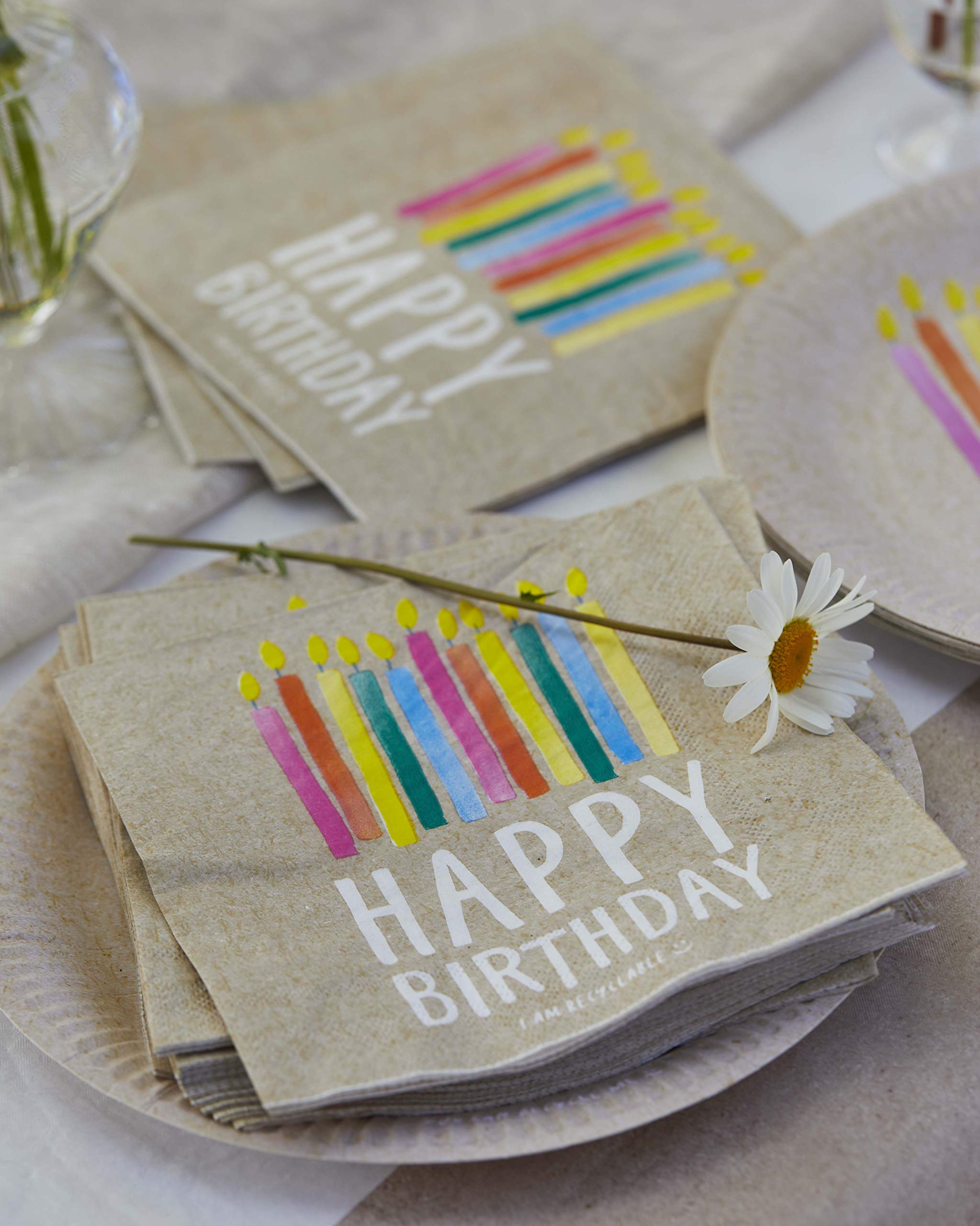 Talking Tables ECO Party Paper Napkins - Pack of 20 | 33cm Size | Plastic-Free 7