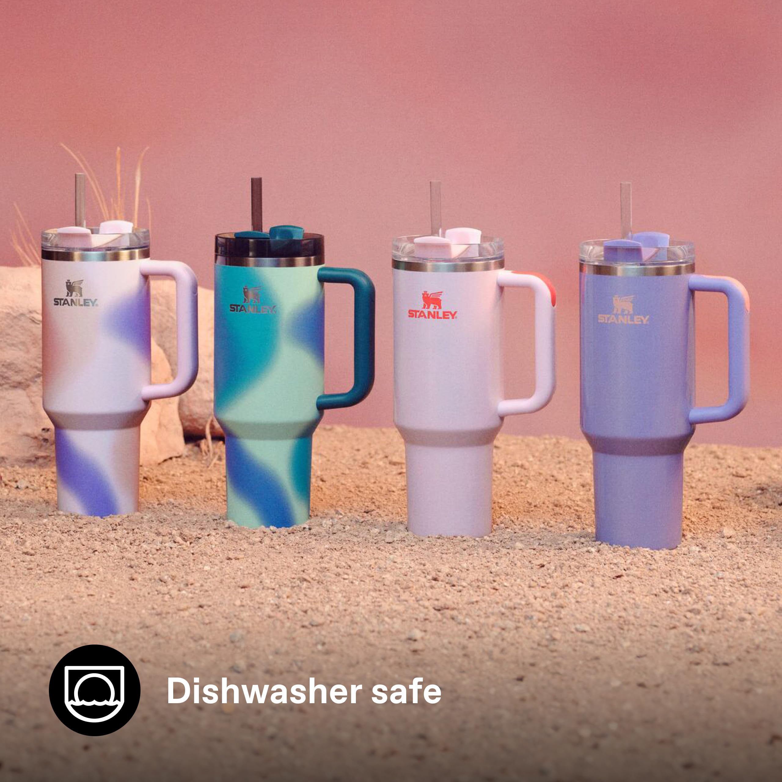 STANLEY Quencher H2.0 Flowstate Tumbler 1.2L - 11 Hours Cold | 2 Days Iced | Periwinkle Shimmer 6