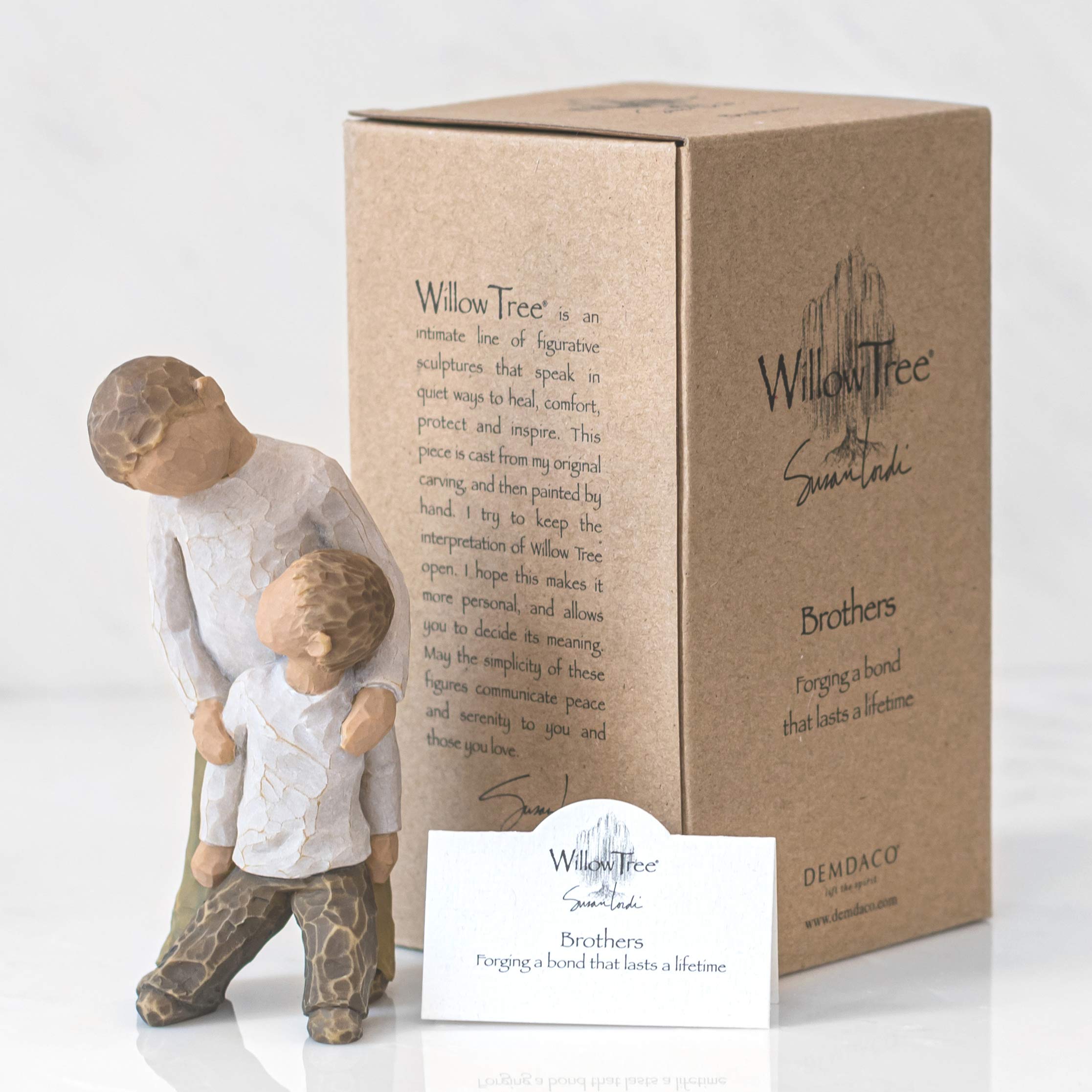 Willow Tree Brothers Figurine - 5 Inch Height | Hand-Painted Polyresin | Susan Lordi Design 5