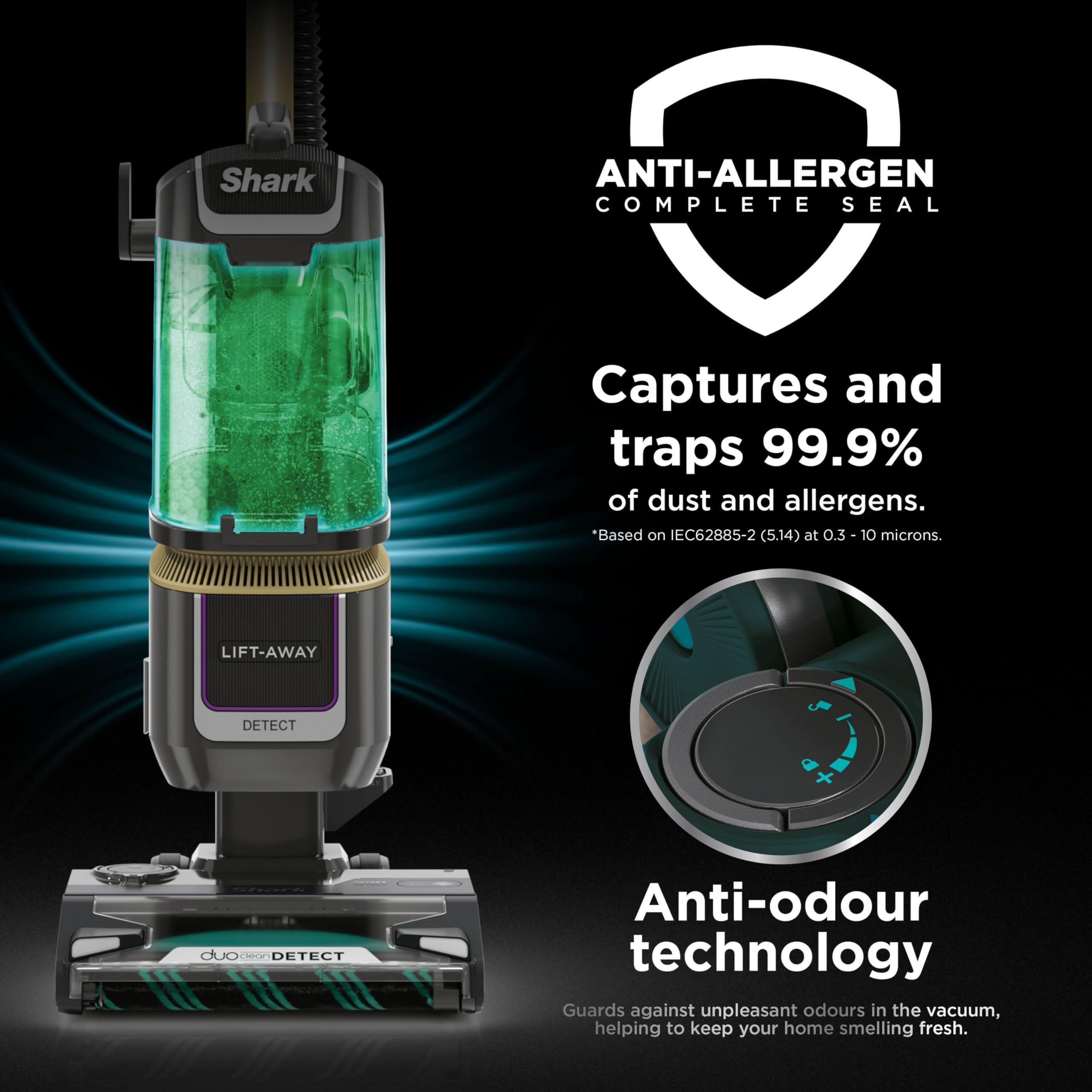 Shark Detect Corded Upright Vacuum Cleaner - Anti Hair Wrap Plus | DuoClean Detect | Lift-Away 8