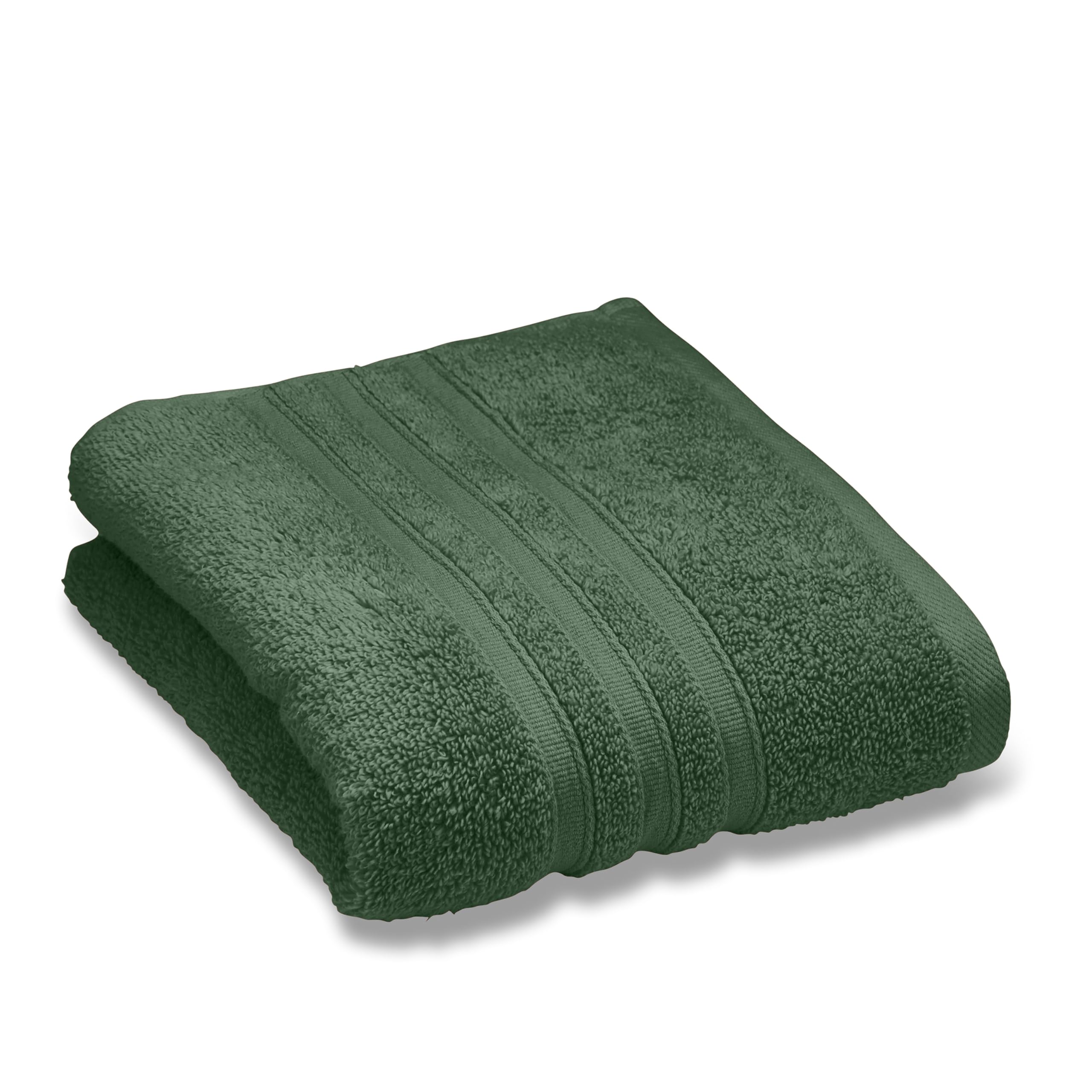 Catherine Lansfield Zero Twist Cotton Hand Towel | 50x85cm | Forest Green | 500gsm 5