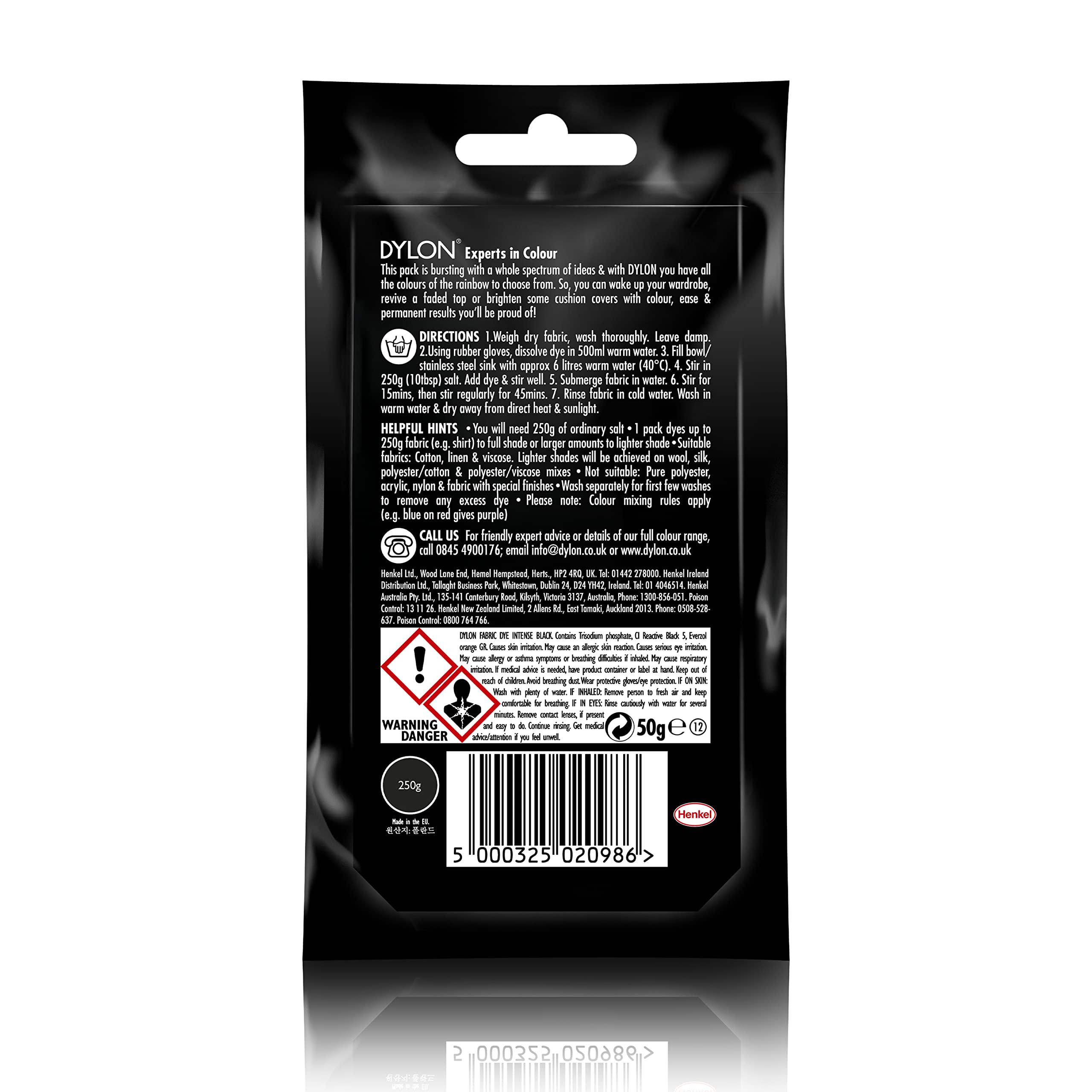 Dylon Hand Dye Sachet - Smoke Grey Fabric Dye for Clothes & Soft Furnishings | 50 g 2