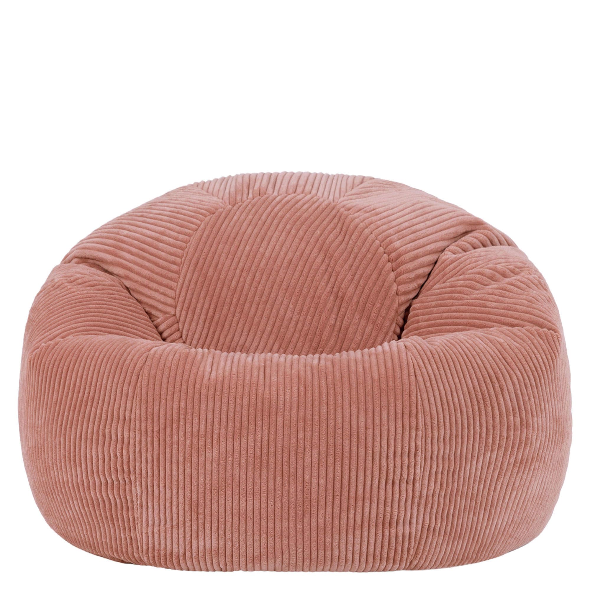 icon Kingston Cord Bean Bag - Large Adult Size | Dusk Pink | Pre-Filled 5