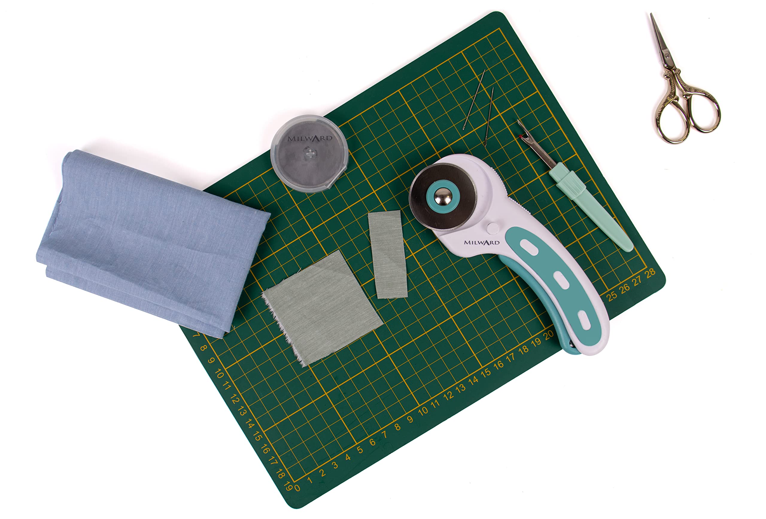 Milward 45mm Rotary Cutter for Fabric - Includes 5 Spare Steel Blades | Ergonomic Design 9