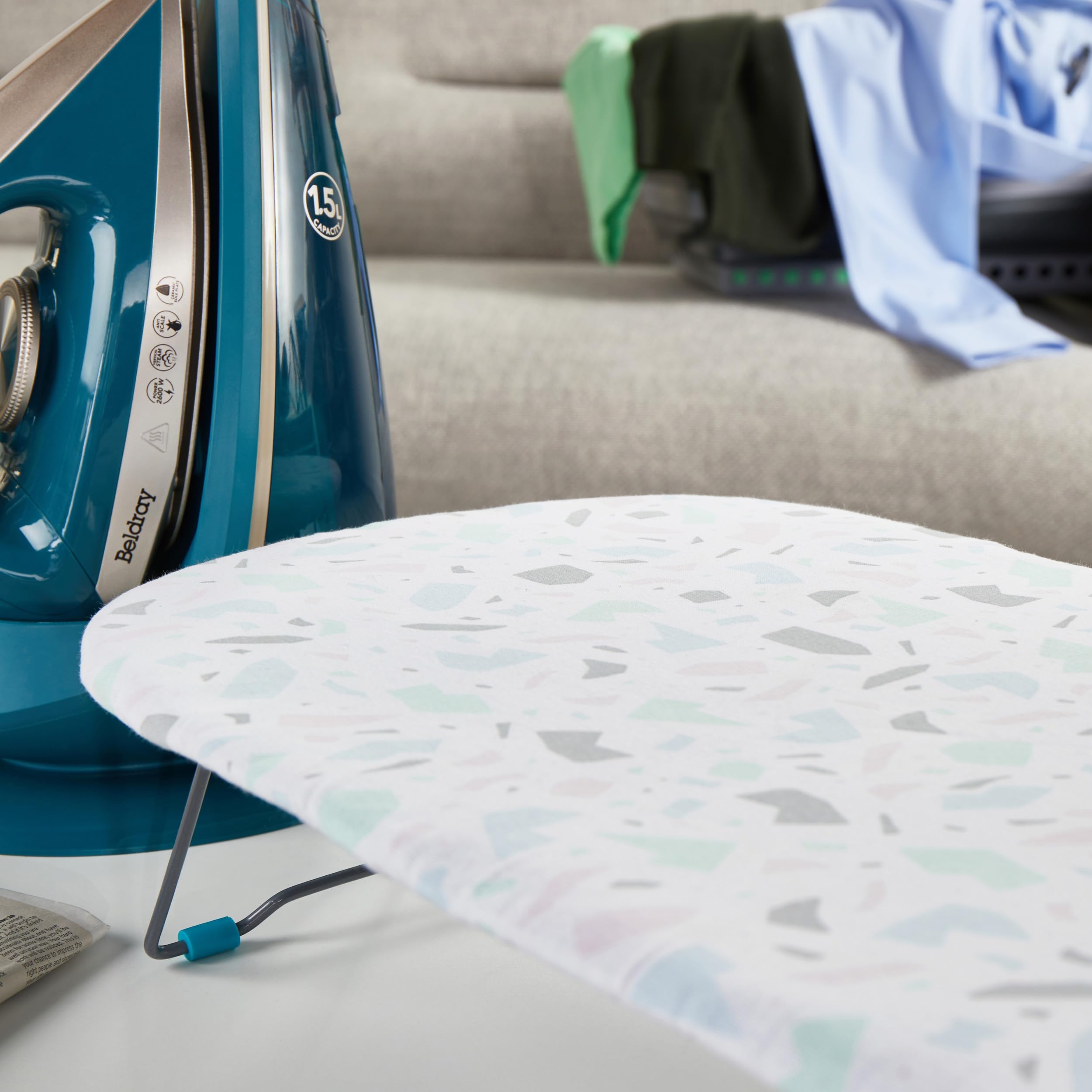 Beldray Tabletop Ironing Board - 100% Cotton Cover | Metal Frame | 73 x 31 cm 5