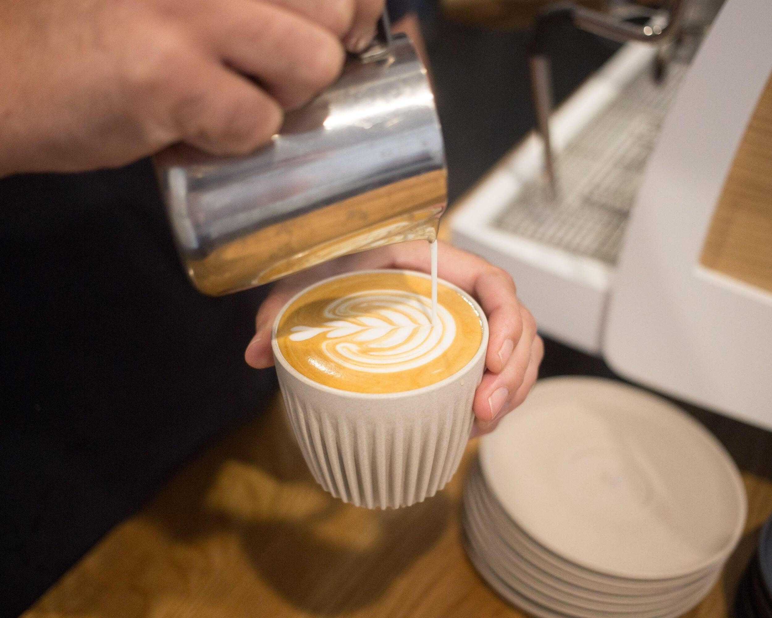 Huskee - HuskeeCup Reusable Coffee Cup | 8oz | Natural | Break Resistant | 4 Pack 3