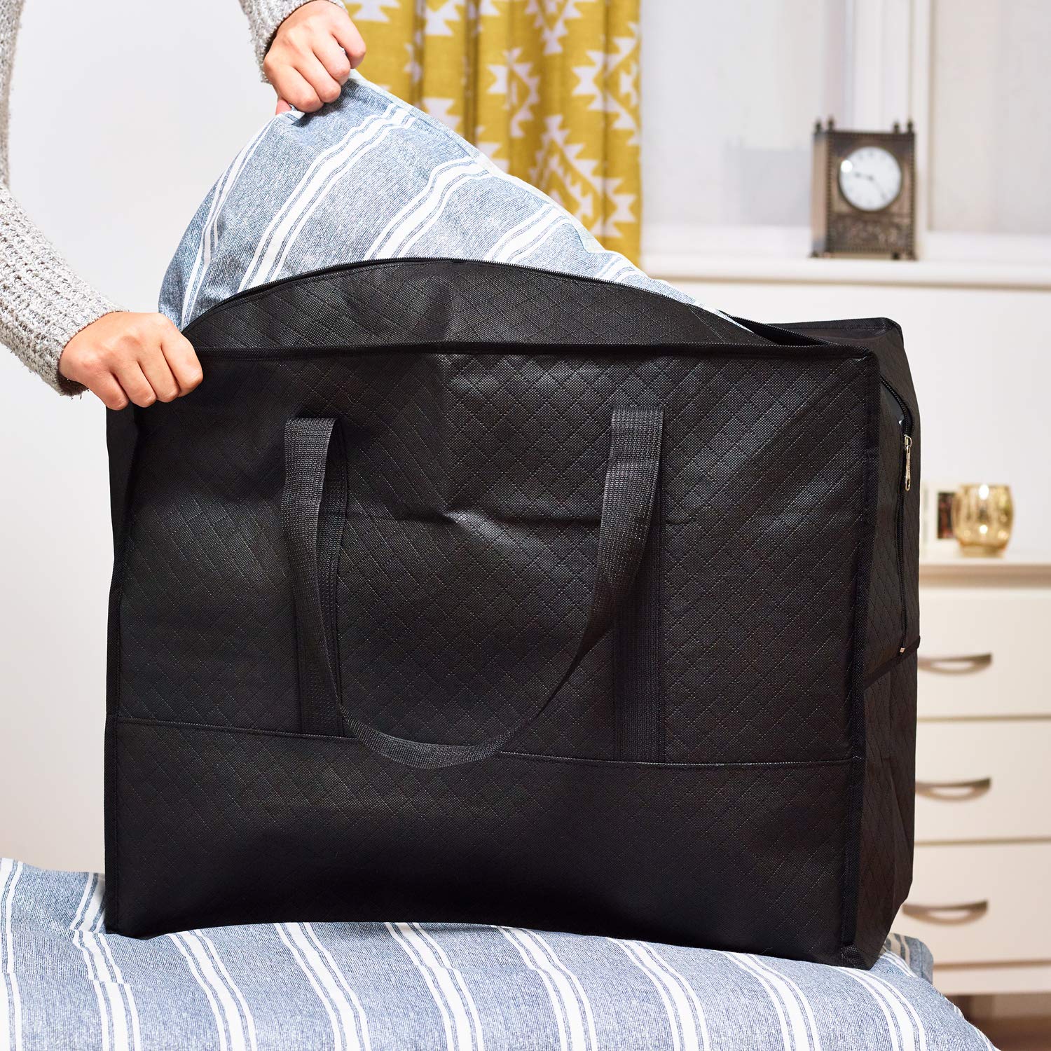 Zuvo XL Storage Bag - 60L Capacity, Waterproof 600D Oxford Fabric, Foldable for Laundry & Travel 4