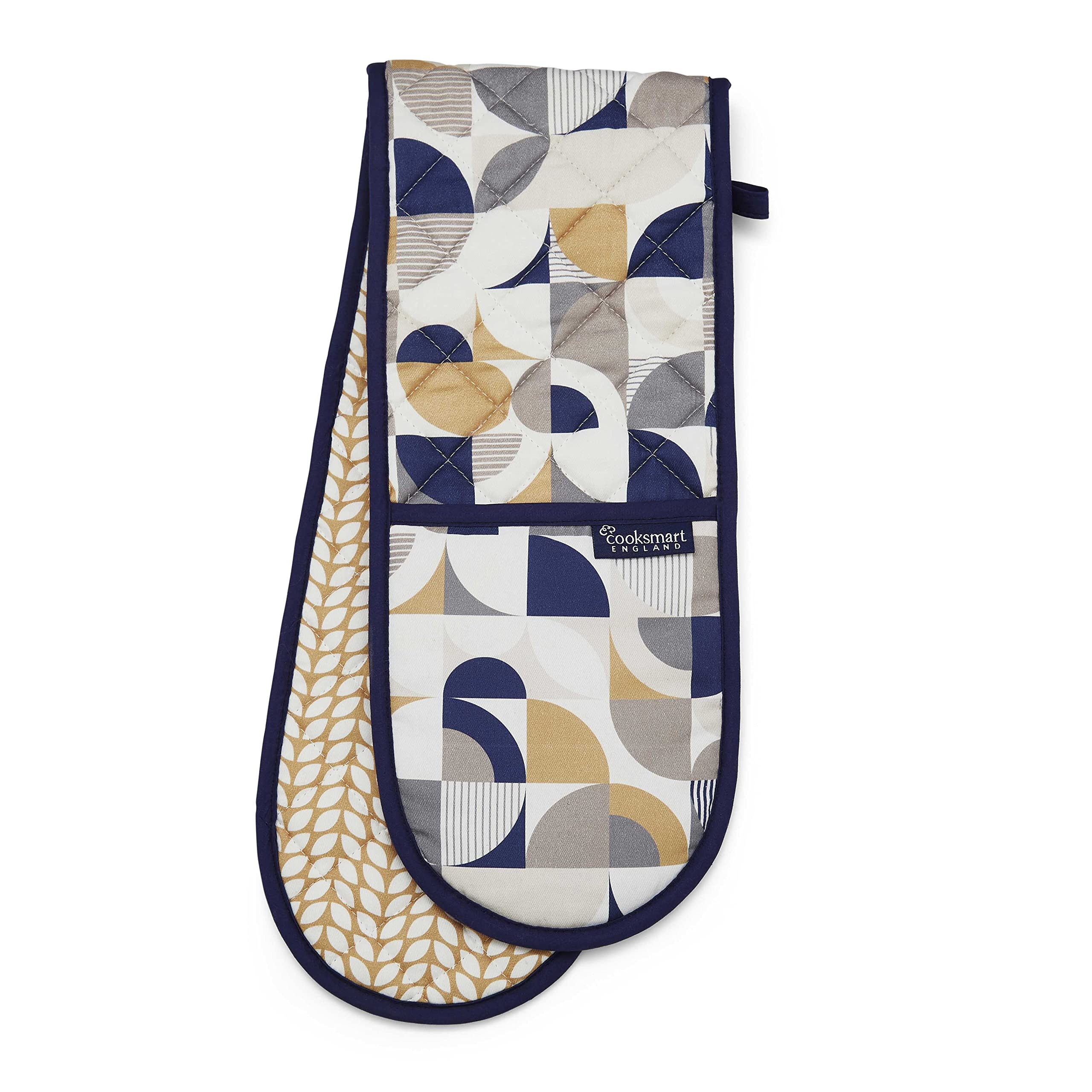 Cooksmart Double Oven Gloves - Heat Resistant Protection | Bauhaus Geo | 2 Pack