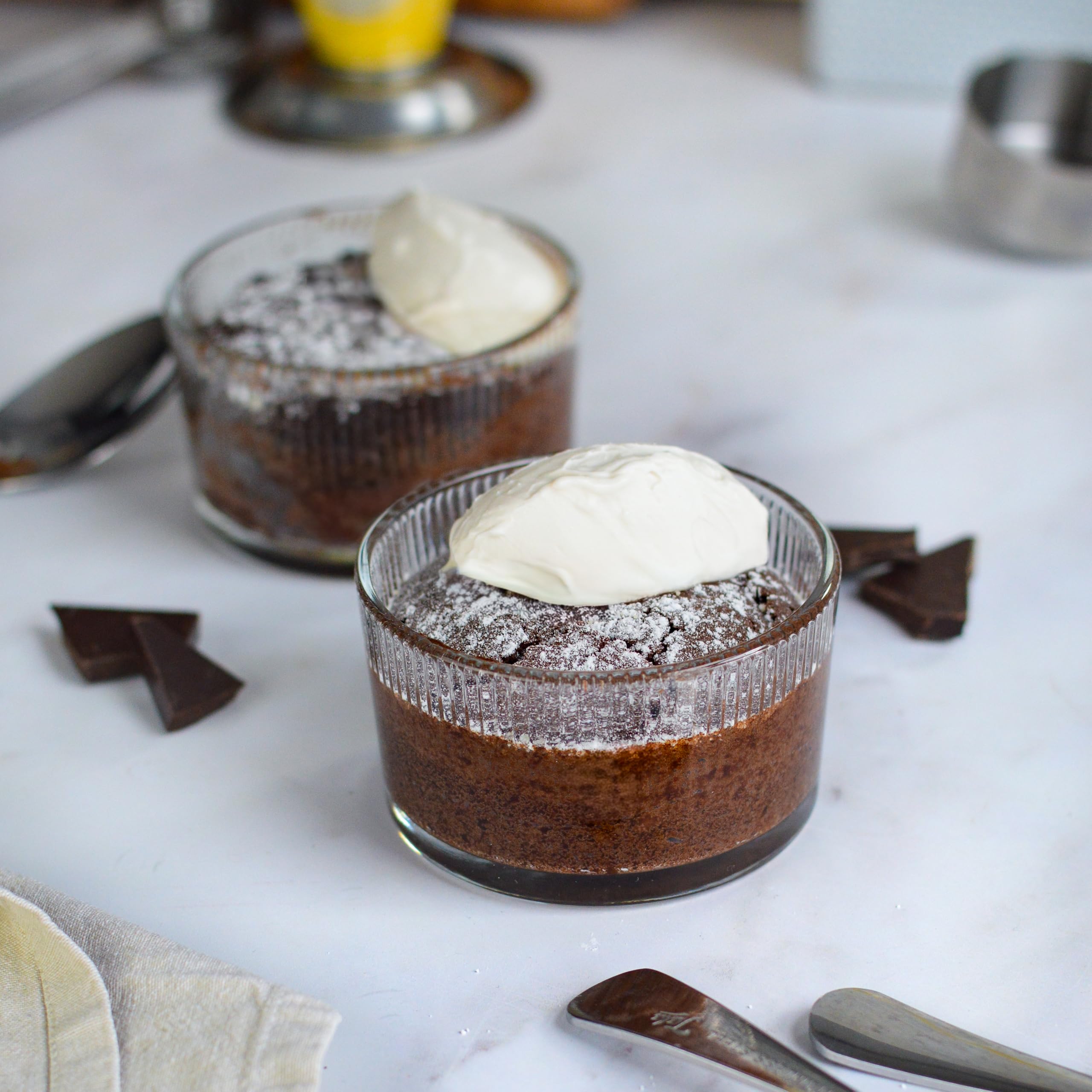 Tala Ribbed Glass Ramekin - 190ml Oven Safe Dessert Bowl | Classic Ribbed Design 5