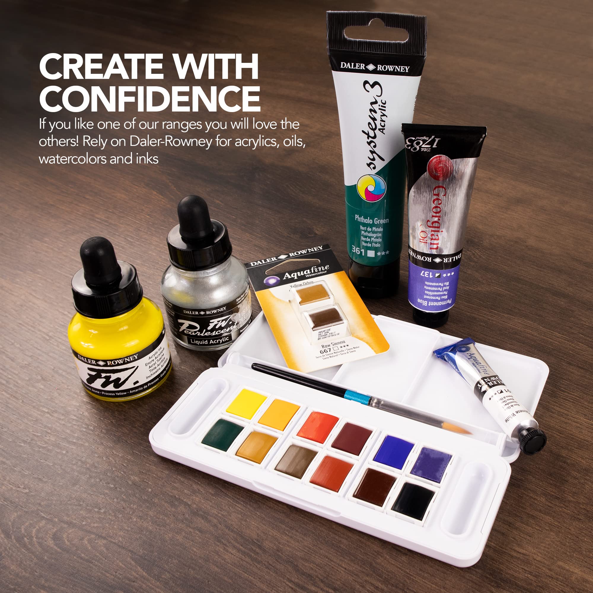 Daler Rowney System3 Acrylic Paint - Zinc Mix | 500 ml Plastic Pot | High Pigmentation 7