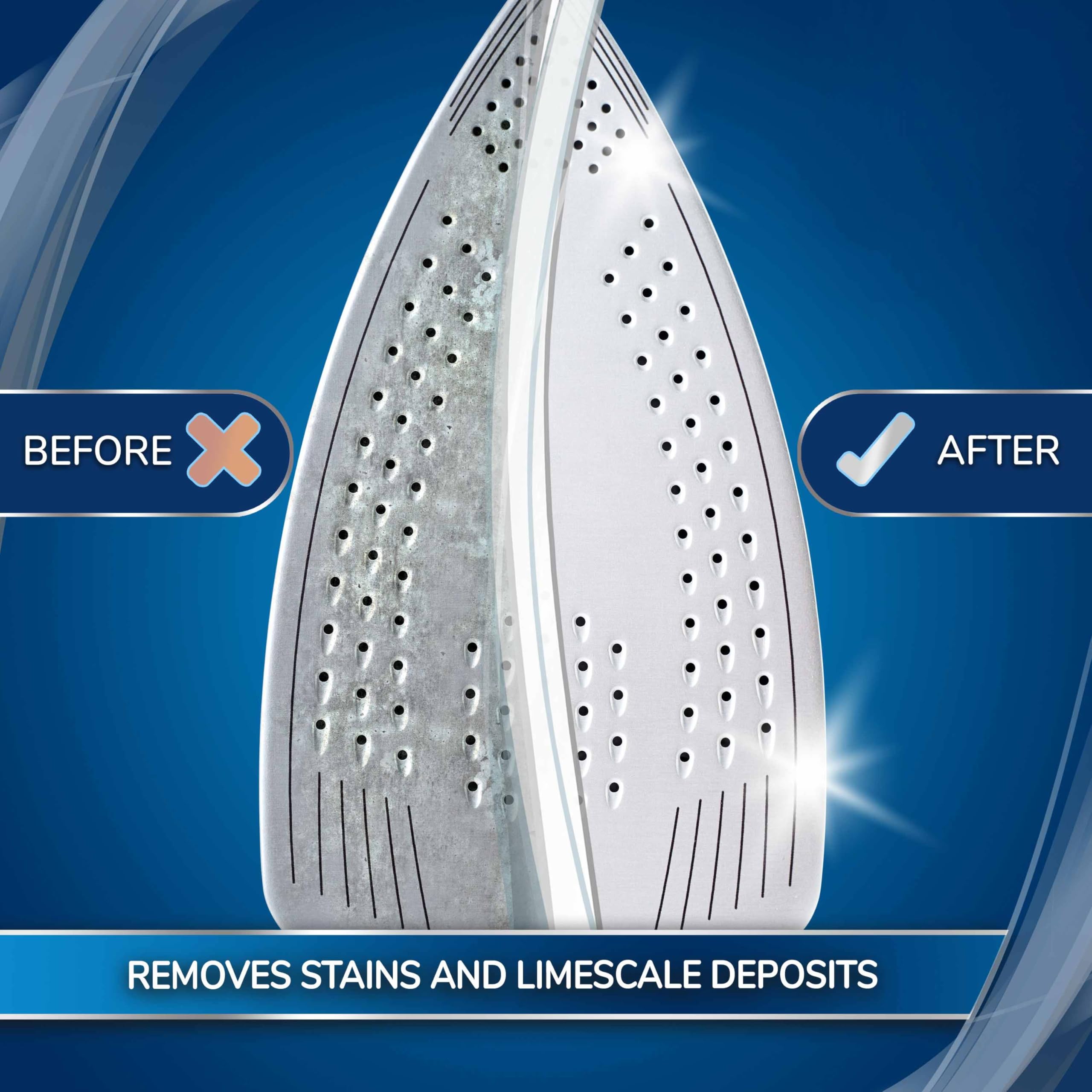 CARE + PROTECT Iron Soleplate Cleaning Sticks - Descaler, Universal Fit | Pack of 2 3