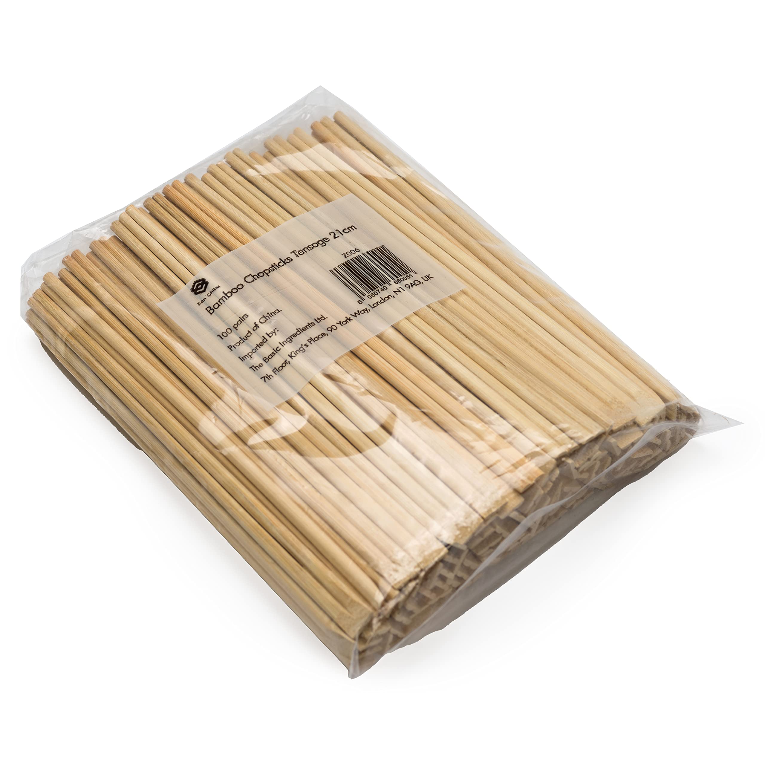 Ken Chiku Tensoge Bamboo Chopsticks - 21cm Length, 4.5mm Thickness | 100 Pairs | Sustainable 1