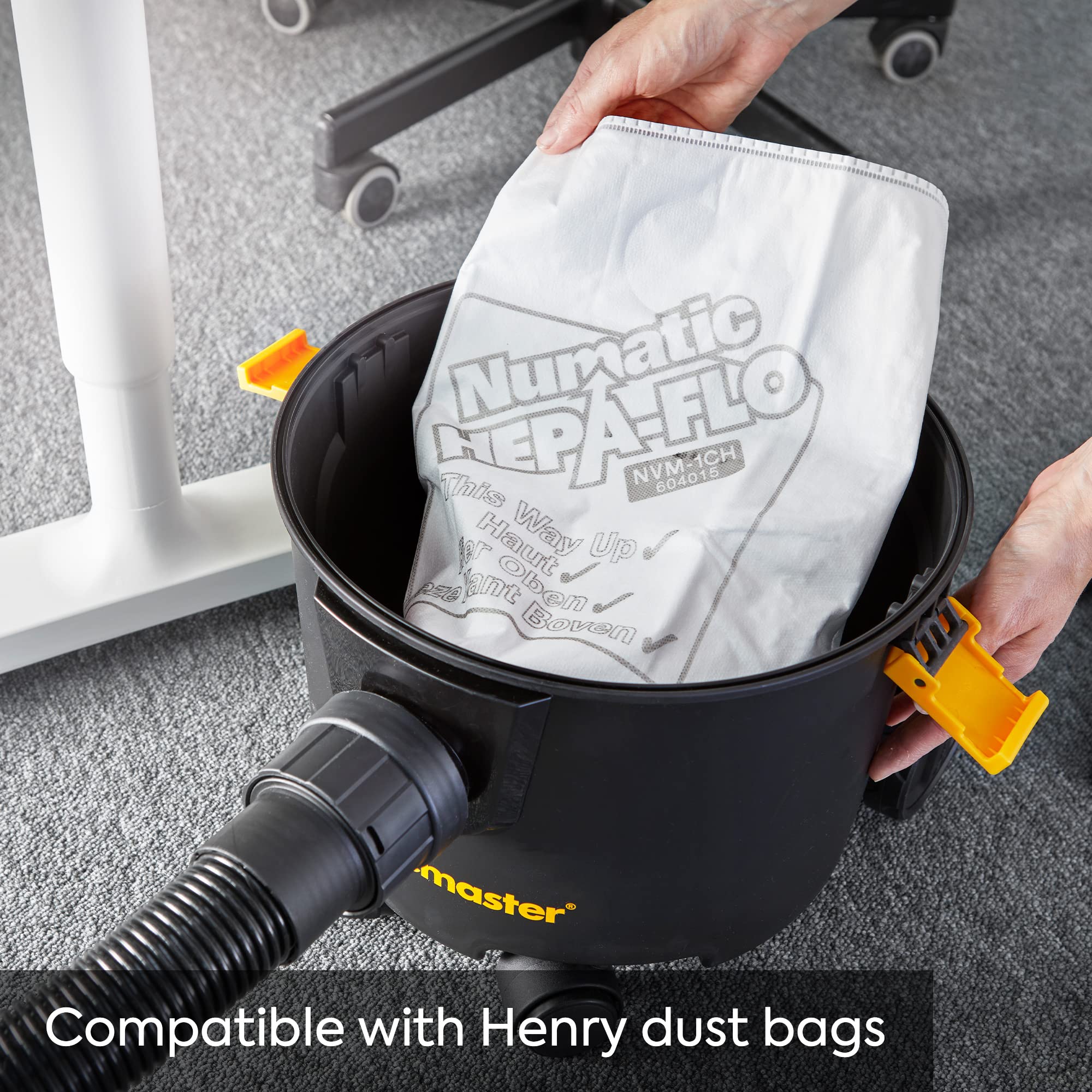 Vacmaster D8 Cylinder Vacuum Cleaner - 8L Capacity, 200 Air Watts, 26m Reach | Black 4