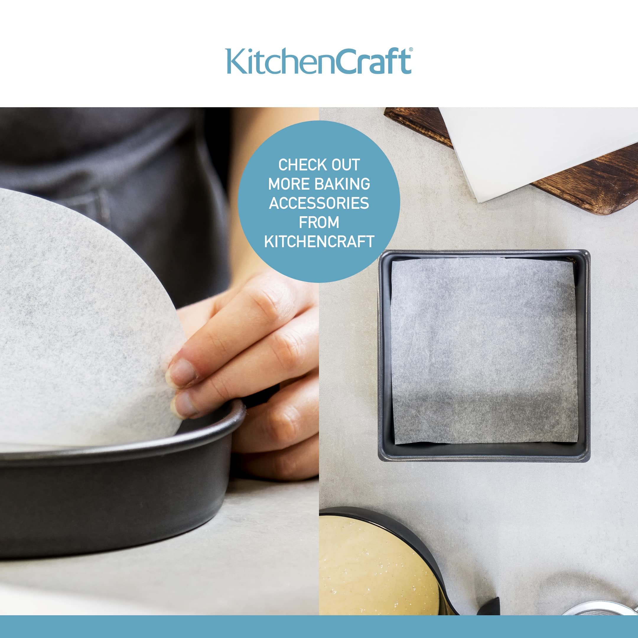 KitchenCraft Non-Stick Loaf Tin Liners - Pack of 40 | Fits 2lb Tins | Heatproof to 250°C 6