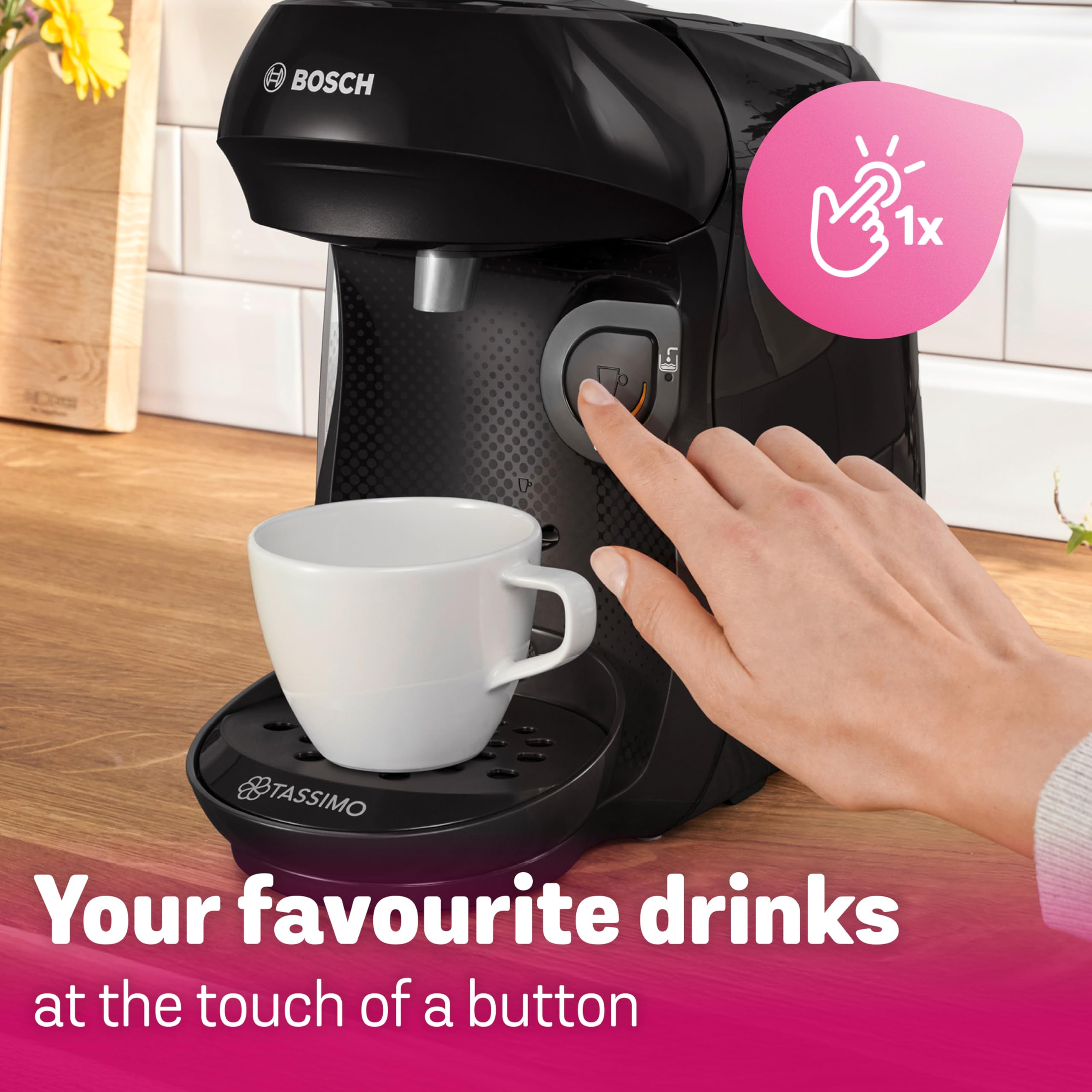 Tassimo by Bosch Happy Single Serve Coffee Machine - Black | Includes 70 Drinks Value Bundle 8
