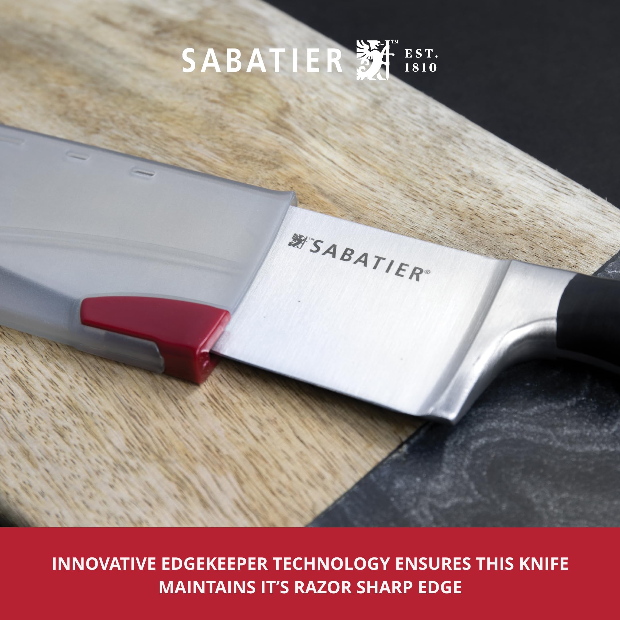 Sabatier Edgekeeper 8-Inch Stainless Steel Self-Sharpening Chef Knife | MoV Steel Blade 5