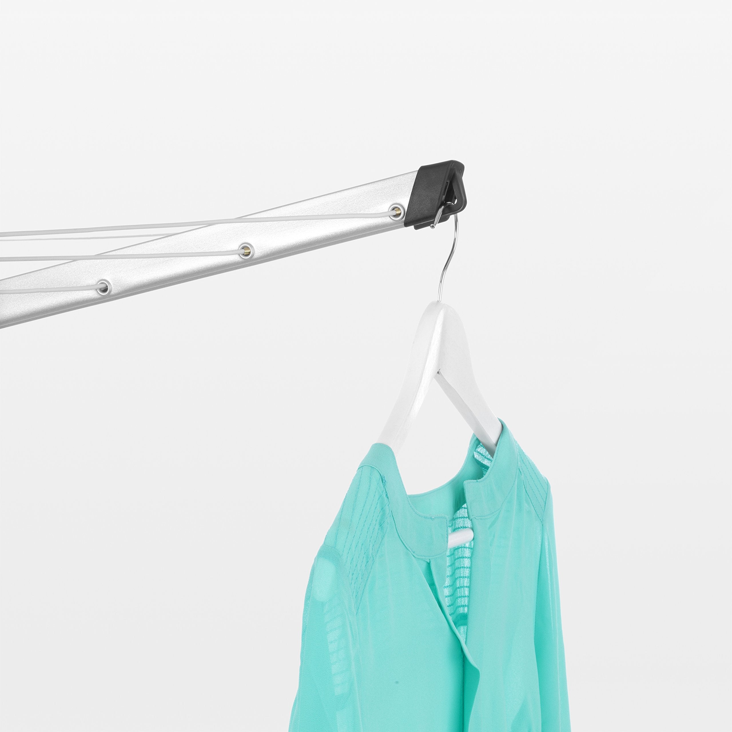 Brabantia Lift-O-Matic Rotary Washing Line - 50M Drying Space | Adjustable Height 129-187cm | Includes Ground Spike & Cover 3
