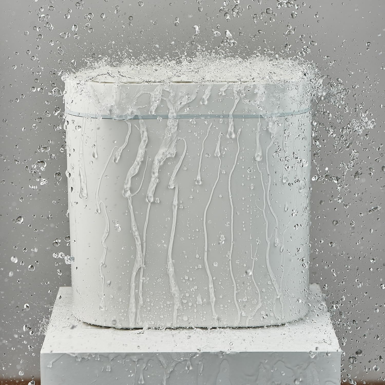 SENSIOHOME 5L Motion Sensor Trash Can - Waterproof IPX5 | Slim Design | White 7