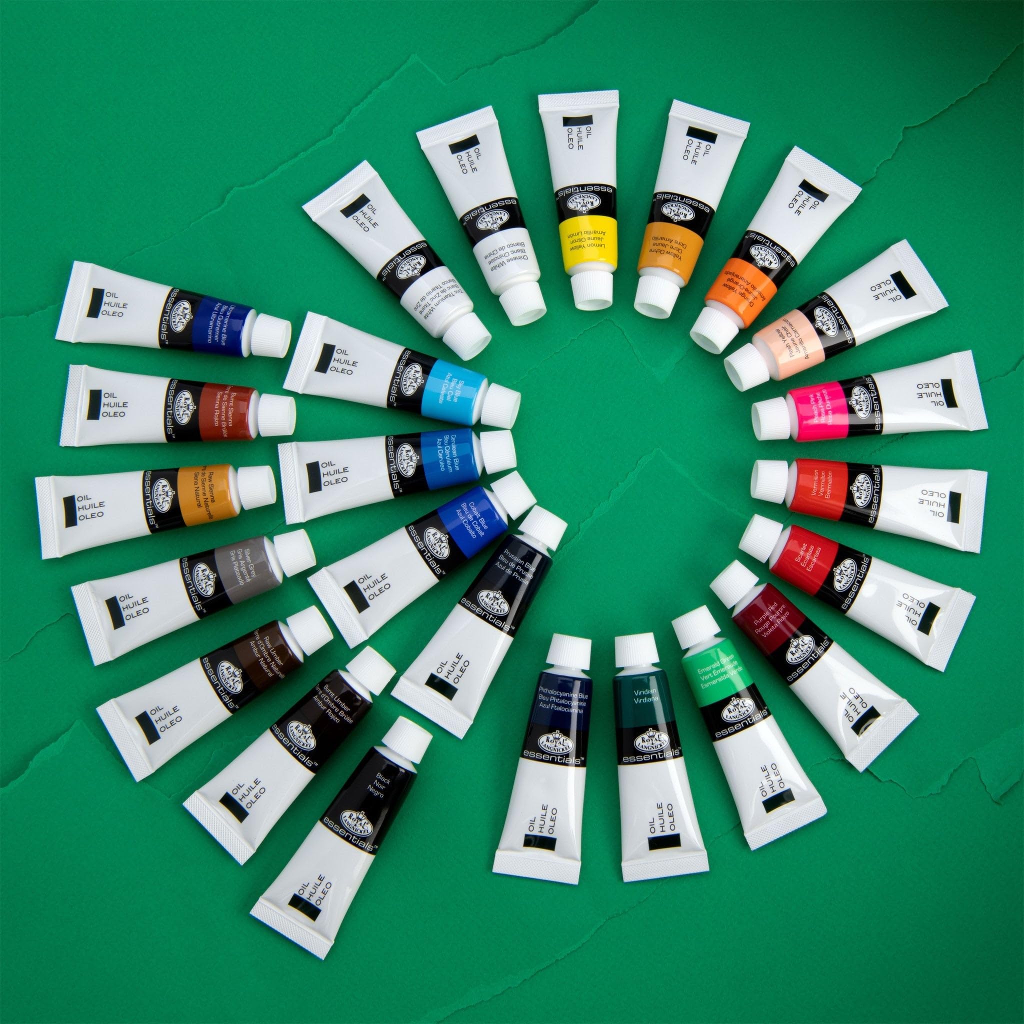 Royal & Langnickel Oil Painting Colour Set - 24 Tubes x 12ml | Highly Pigmented | Medium Viscosity 4