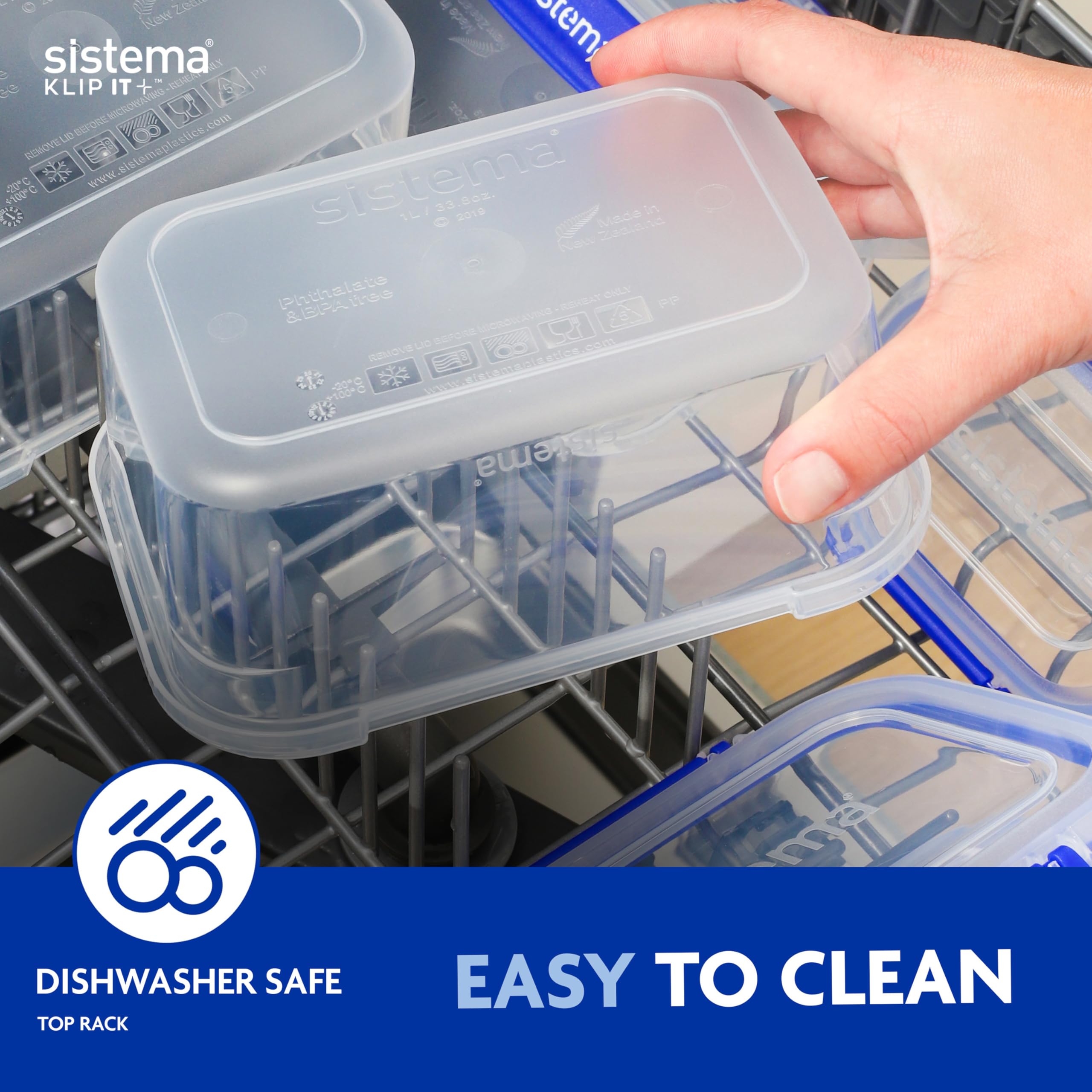 Sistema KLIP IT PLUS Food Storage Containers - 3.35 L, Airtight & Leak-Proof | 3 Count 6