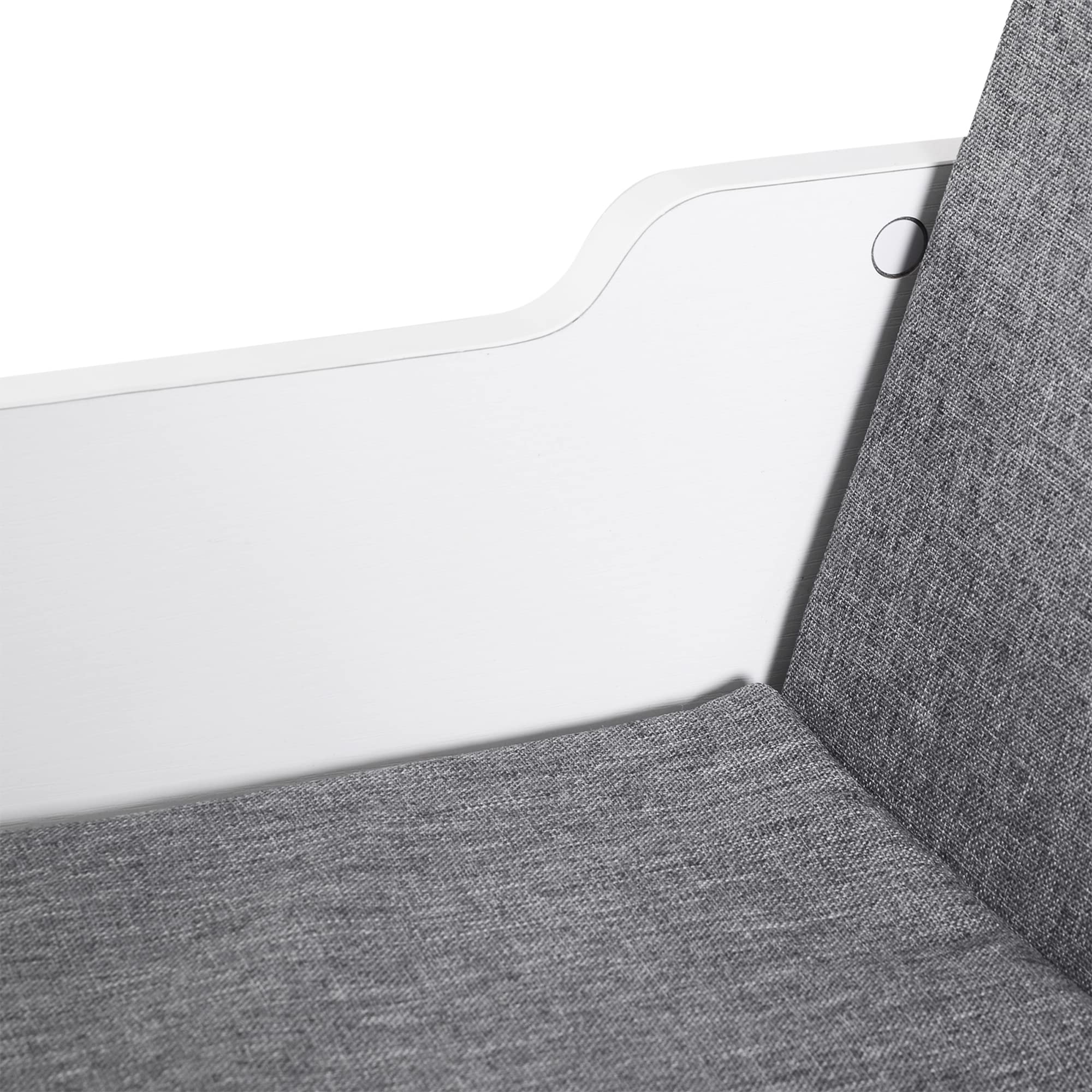 HOMCOM Bookcase Storage Shelf with Cushioned Reading Seat | 6 Cubbies | White Engineered Wood 9