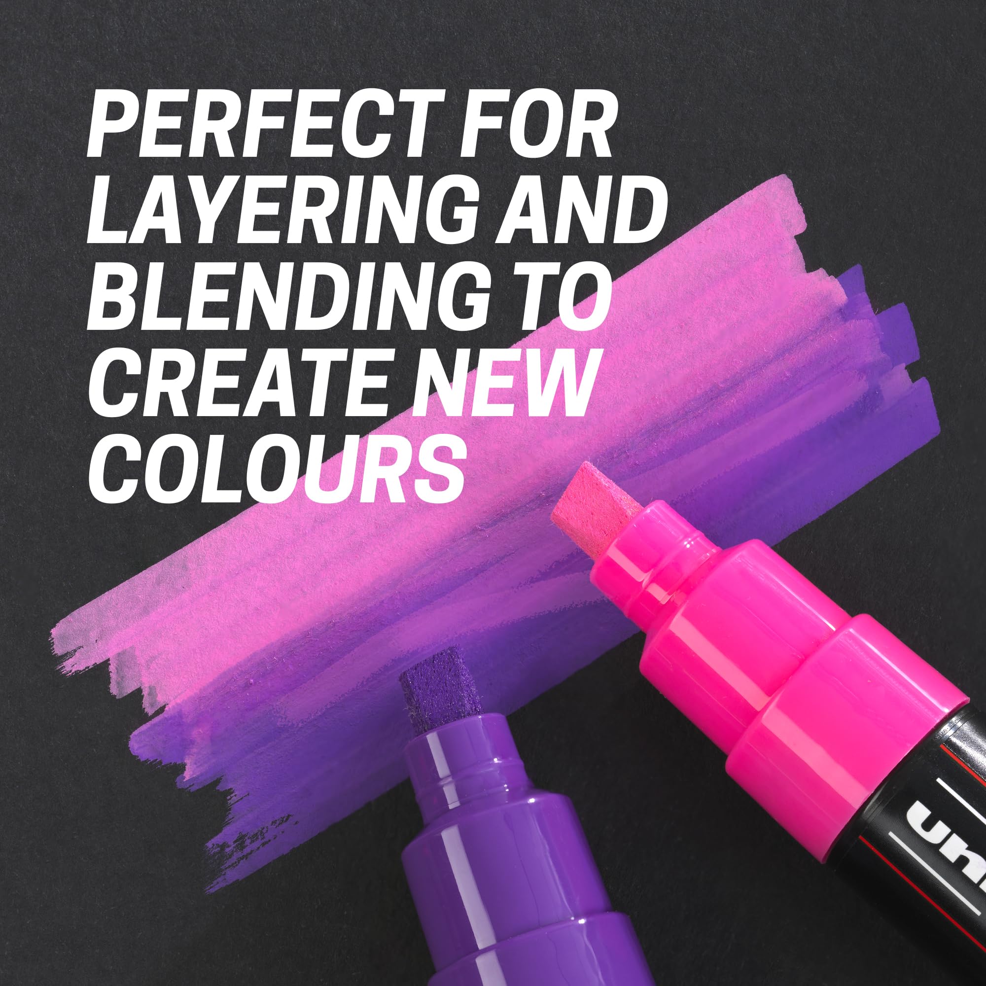Posca PC-1MR Paint Pens - Ultra Fine Tip Marker for Multi-Surface Use | Pack of 8 5